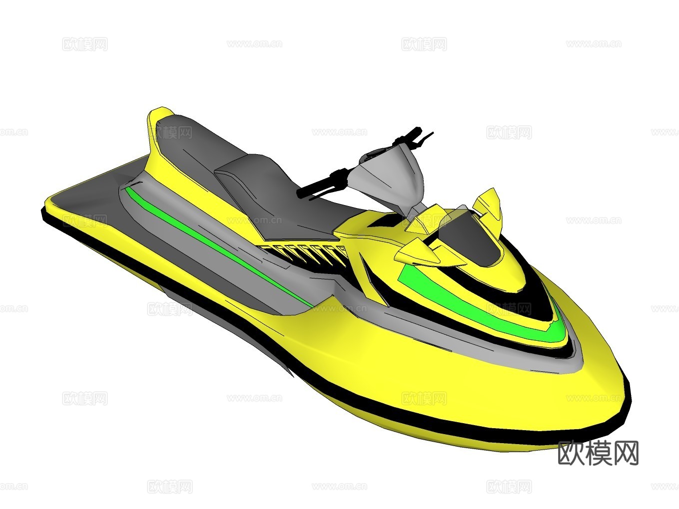 摩托艇su模型