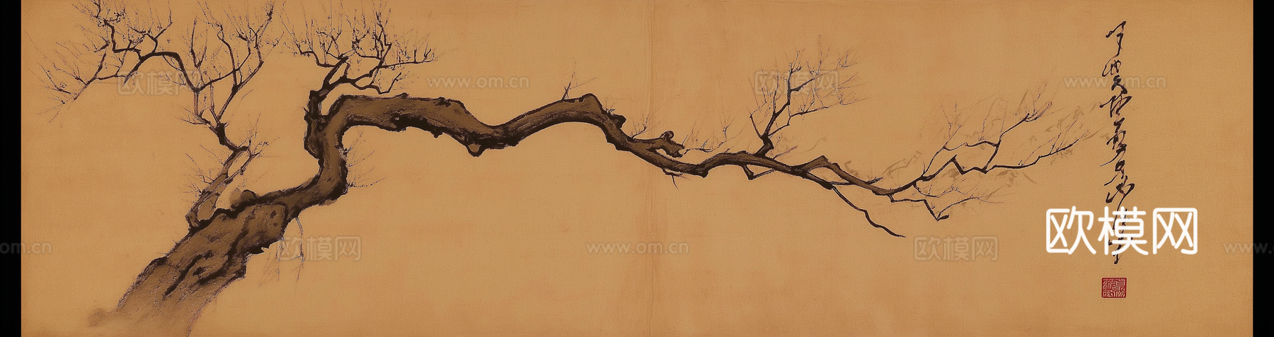 高清中式横幅画