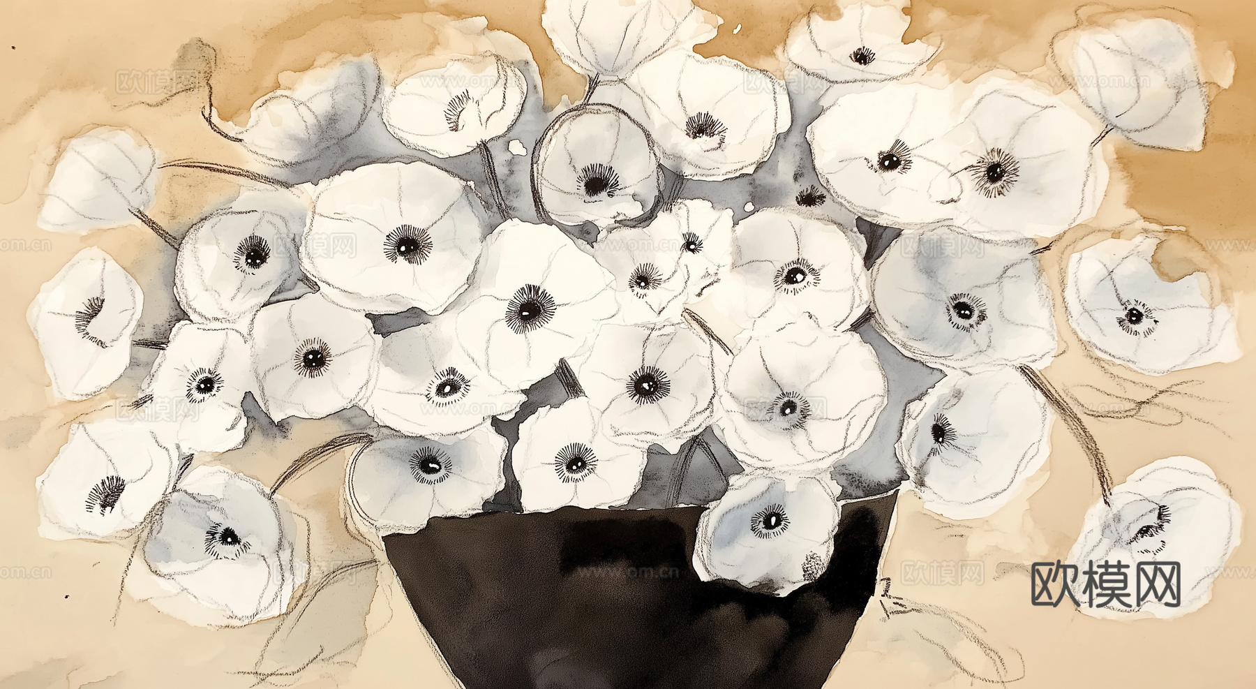 高清中古风挂画