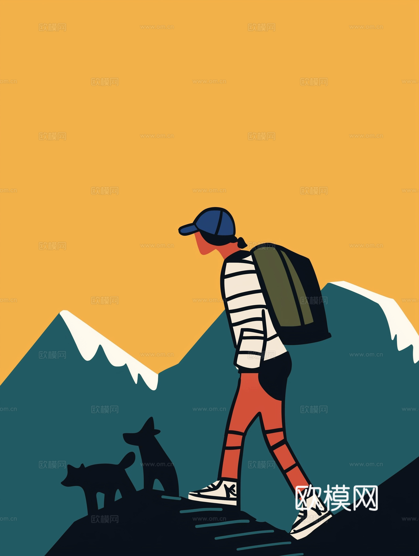 高清现代人物抽象油画