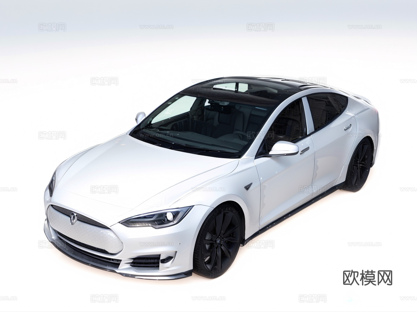 高级轿车su模型