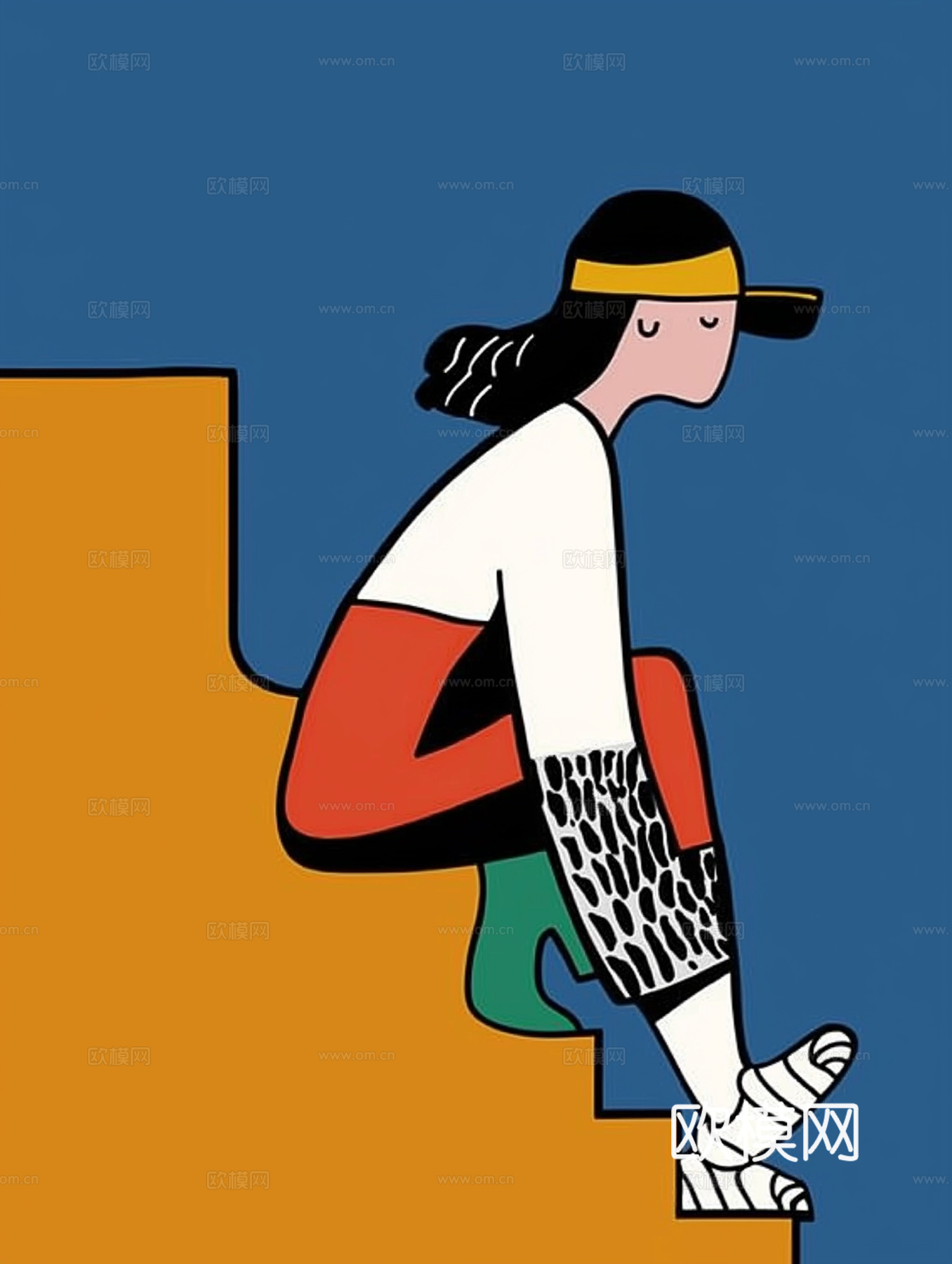 高清现代抽象油画