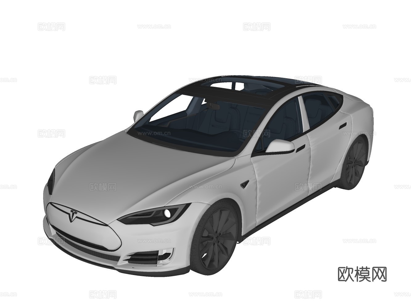 高级轿车su模型