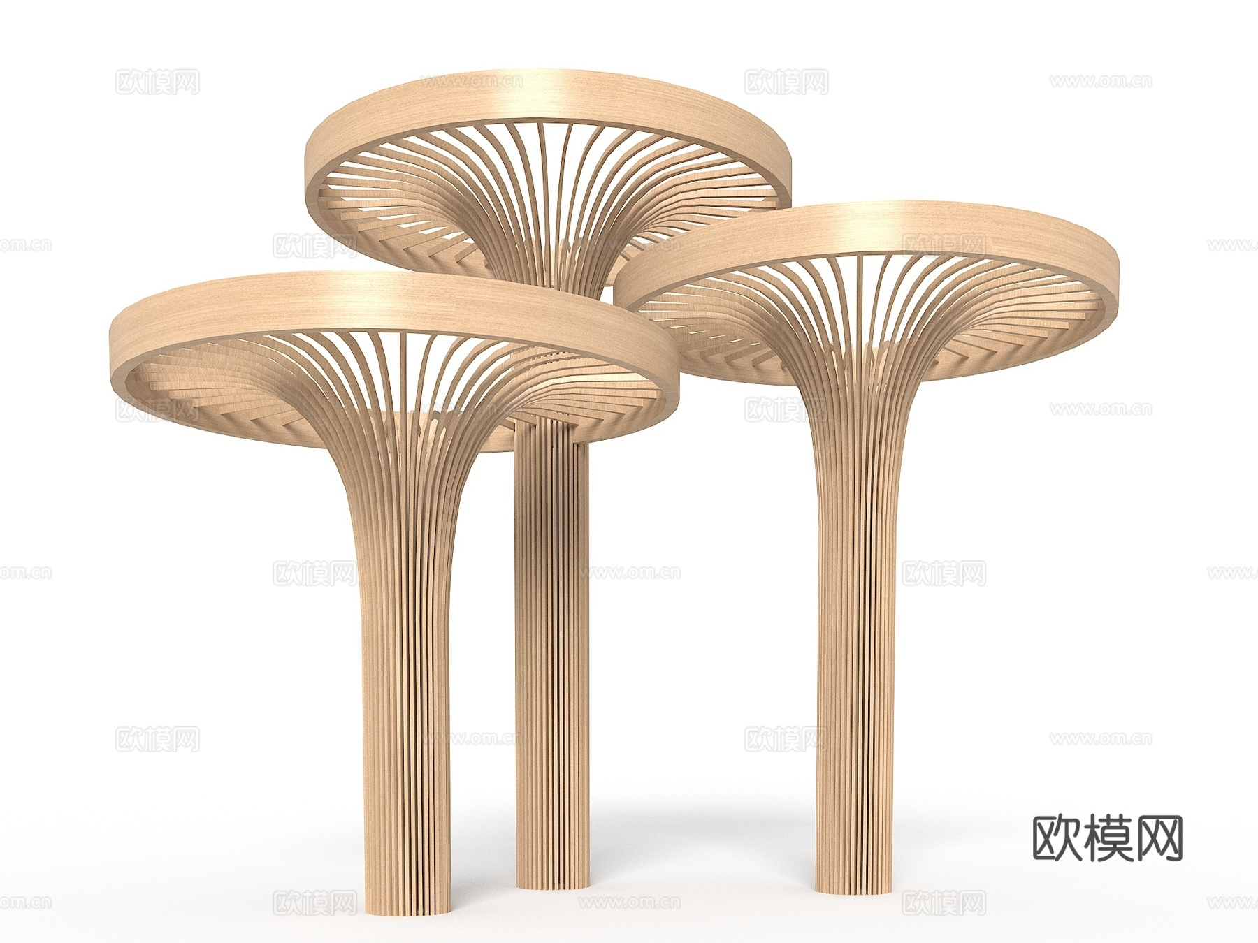 现代柱子 随机柱子 随机木条柱子 异形柱子 装饰柱子 展厅柱su模型