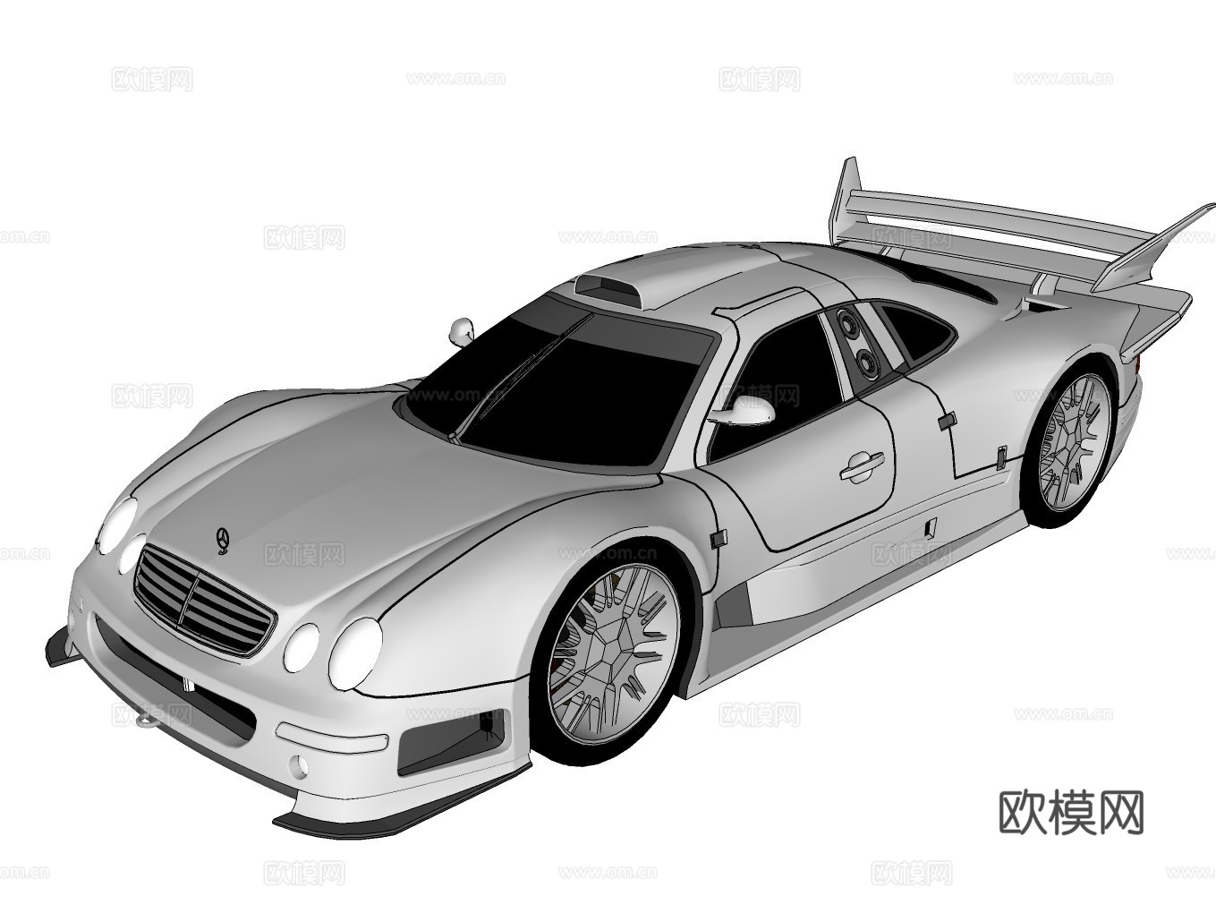 汽车su模型下载（渲染图2）