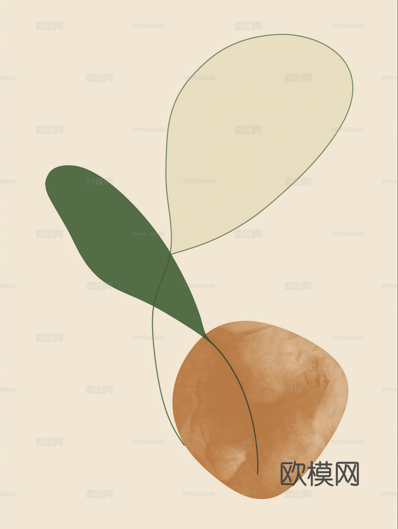 高清现代抽象油画