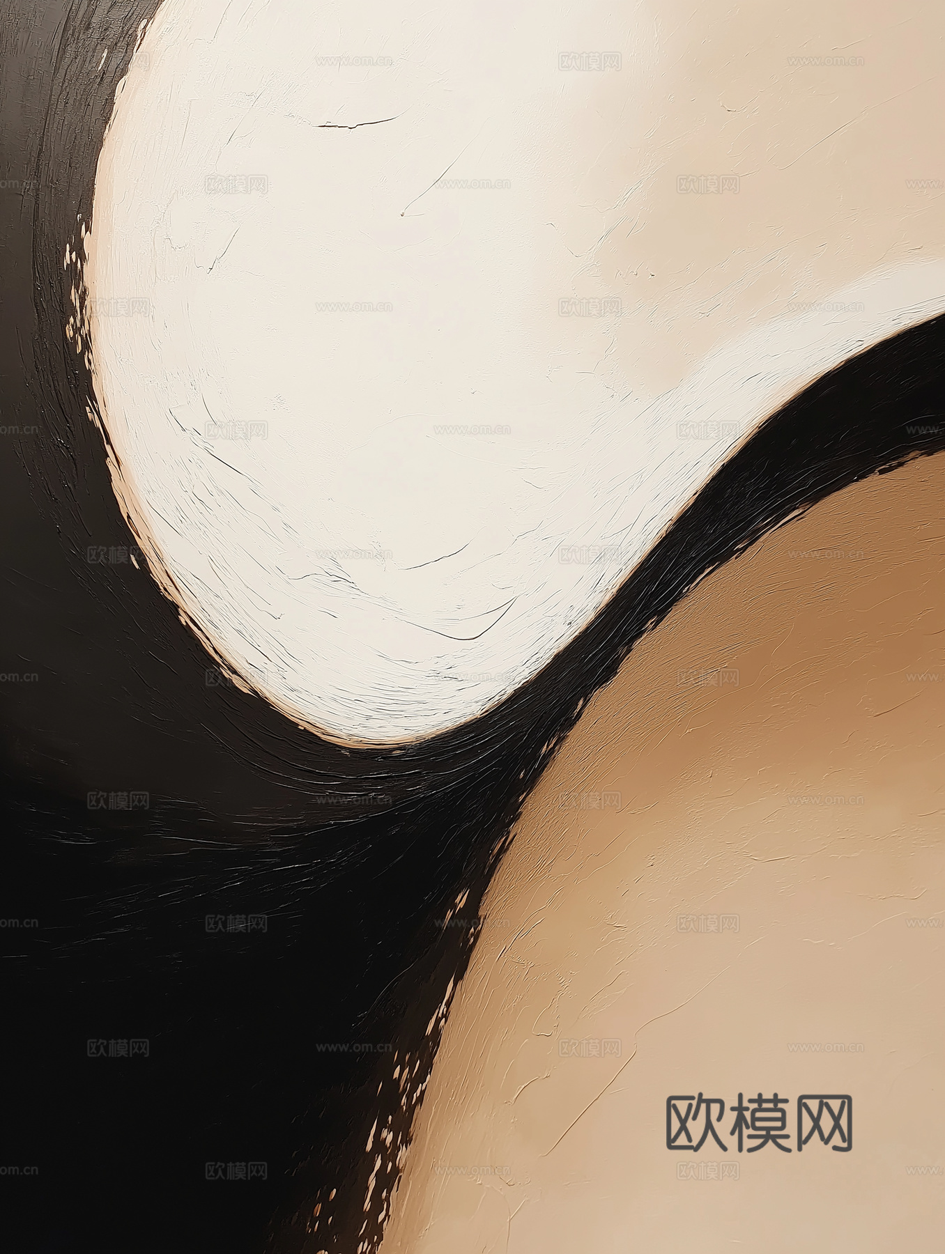 高清现代抽象油画