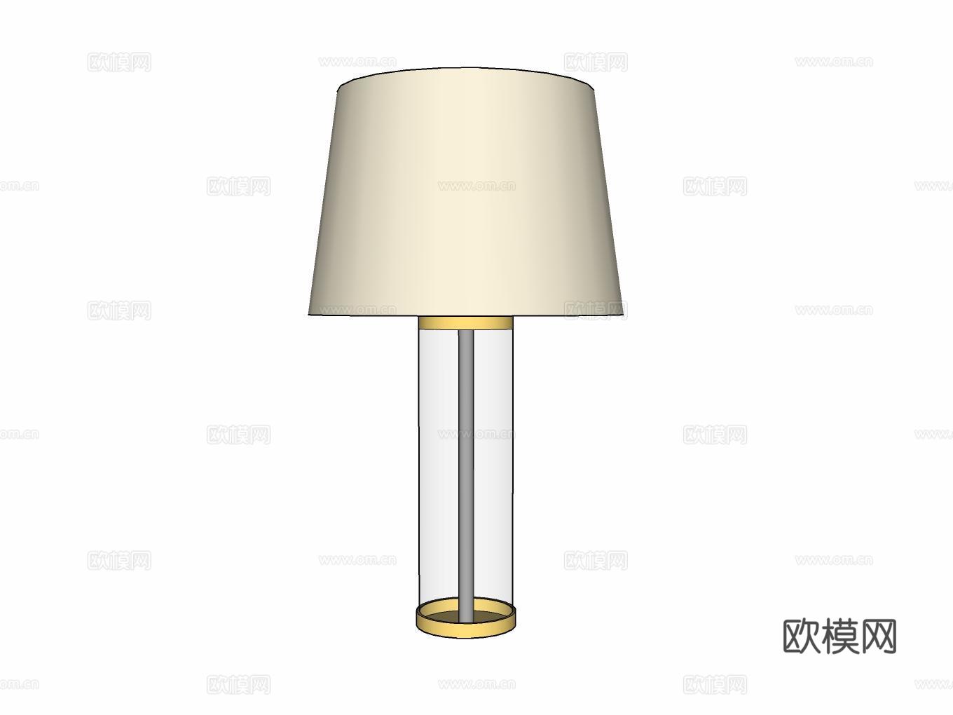 台灯su模型