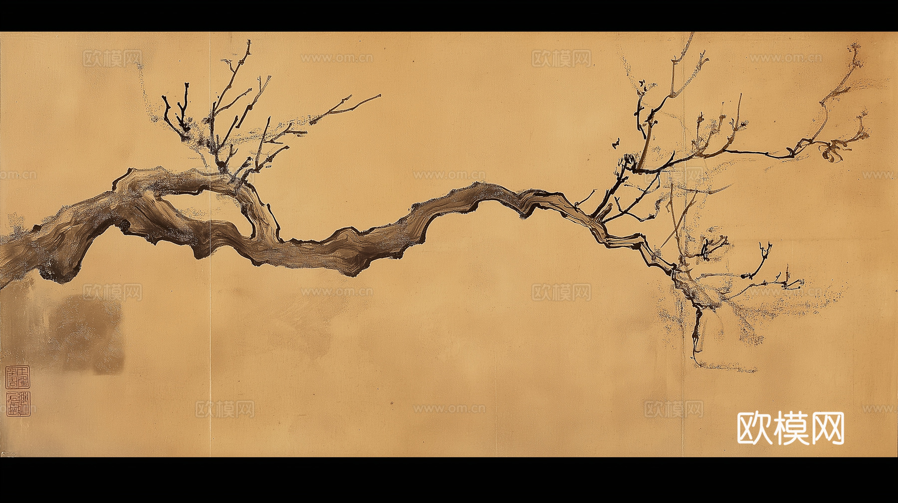 高清中式横幅画