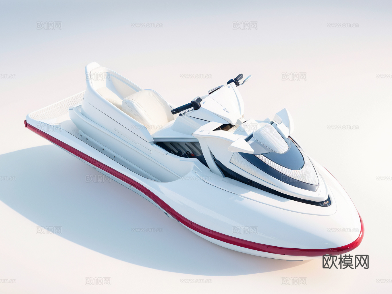 摩托艇su模型