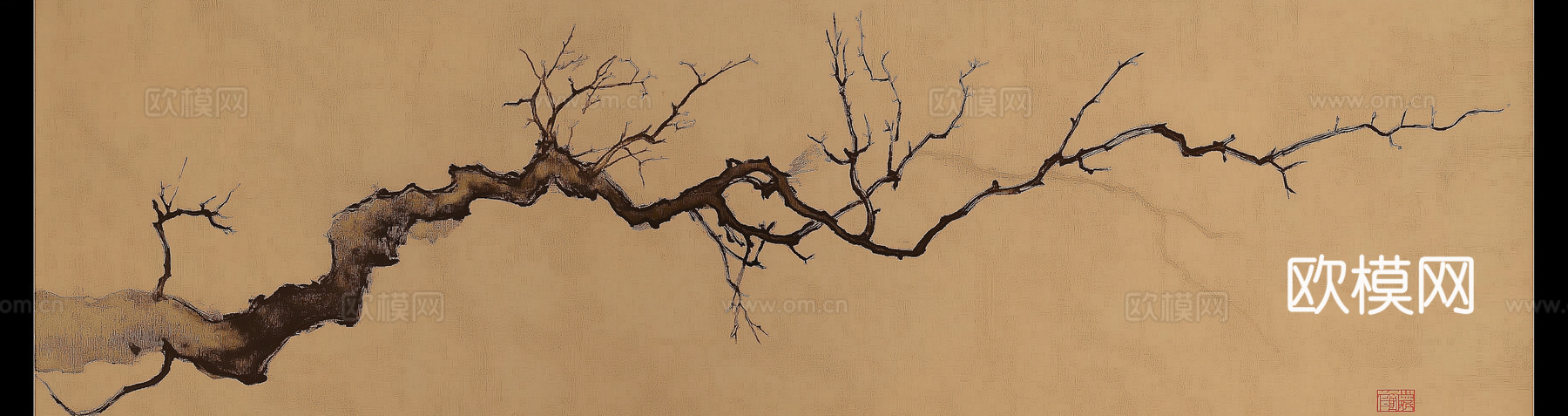 高清中式横幅画