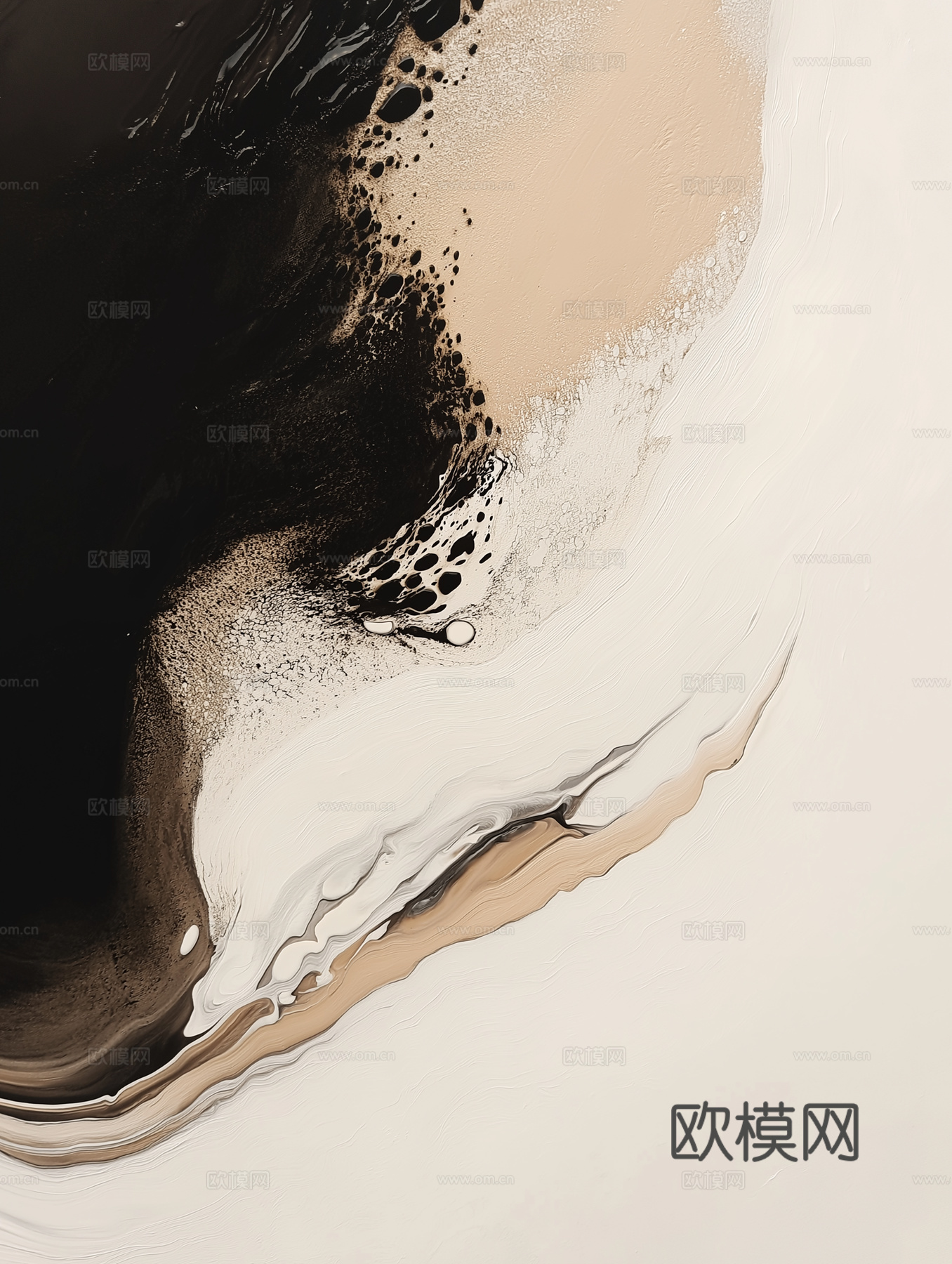 高清现代抽象油画