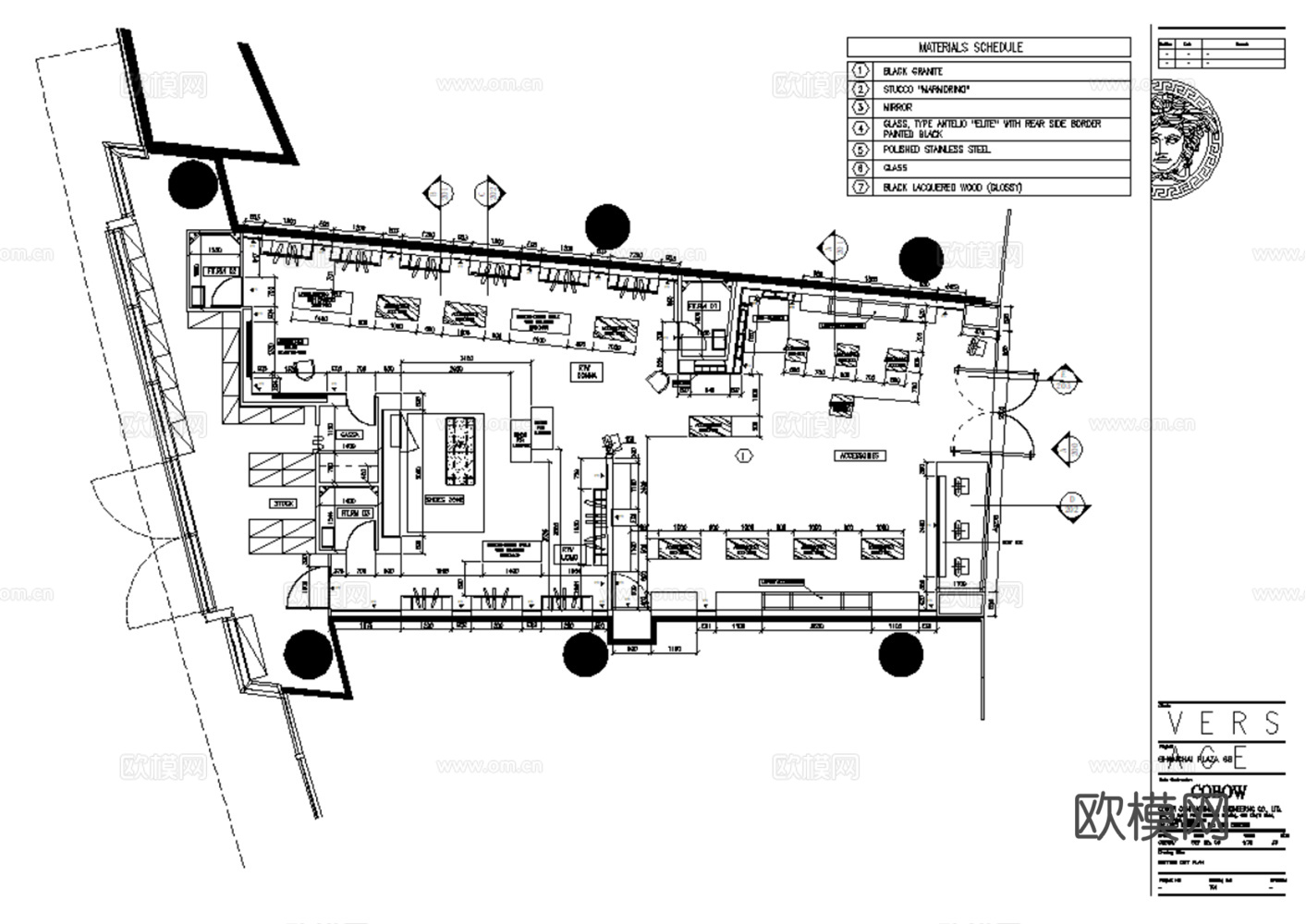 服装店男女服装店运动服装店休闲服装店CAD施工图cad施工图