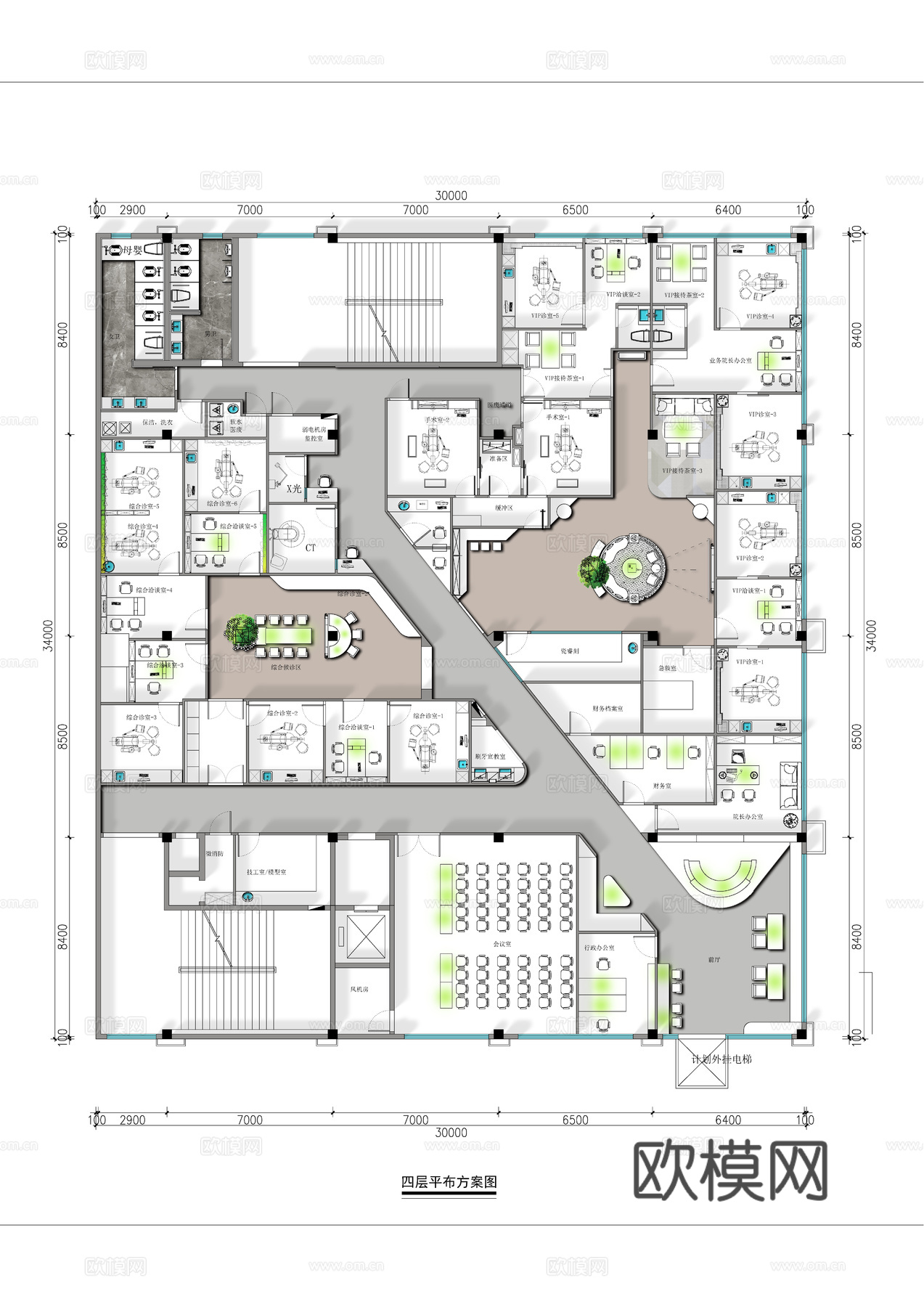牙科口腔诊所CAD平面cad施工图cad施工图