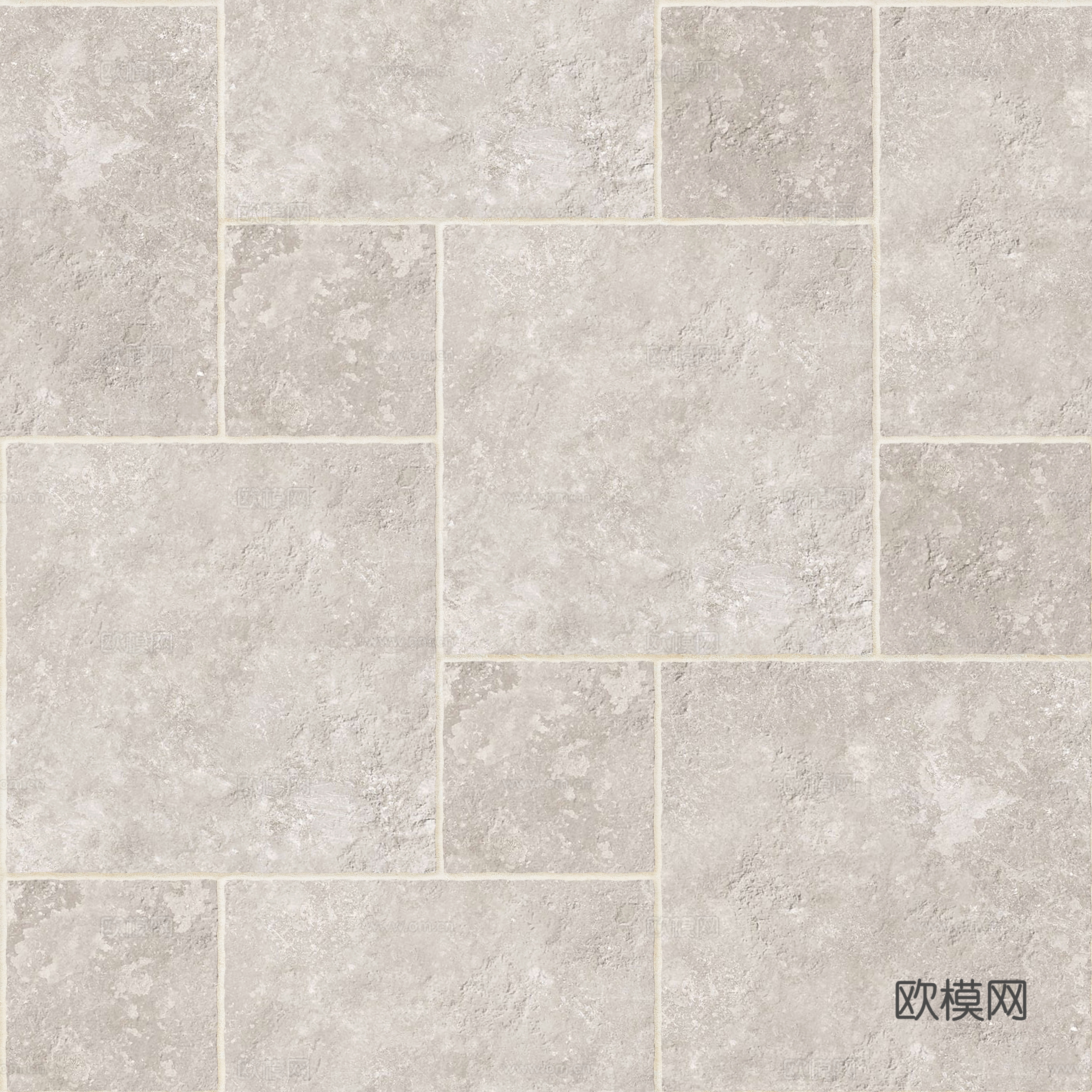 现代中古浅色罗马拼莱姆石 仿古砖