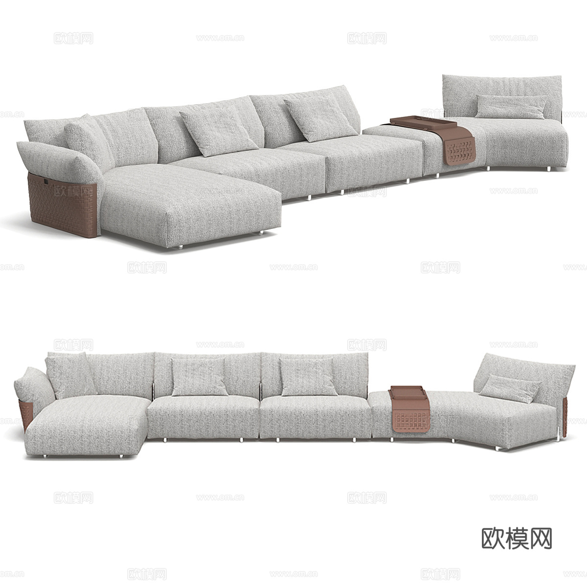 转角沙发3d模型