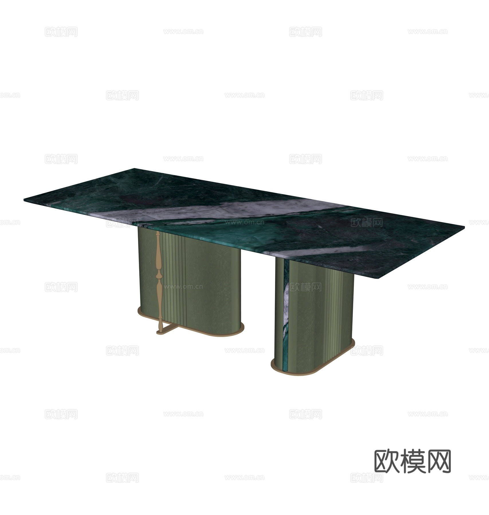 现代轻奢餐桌su模型