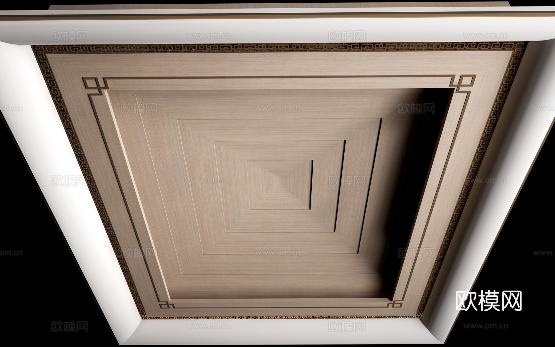 现代工装吊顶 包厢吊顶su模型