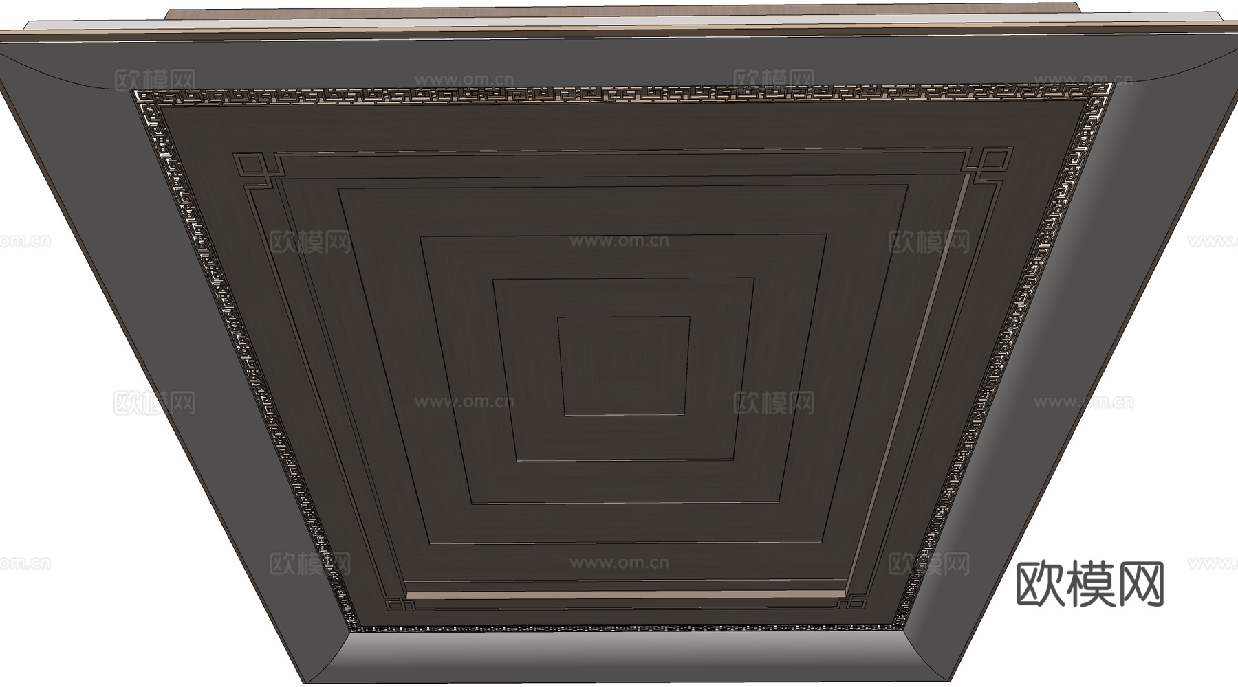 现代工装吊顶 包厢吊顶su模型