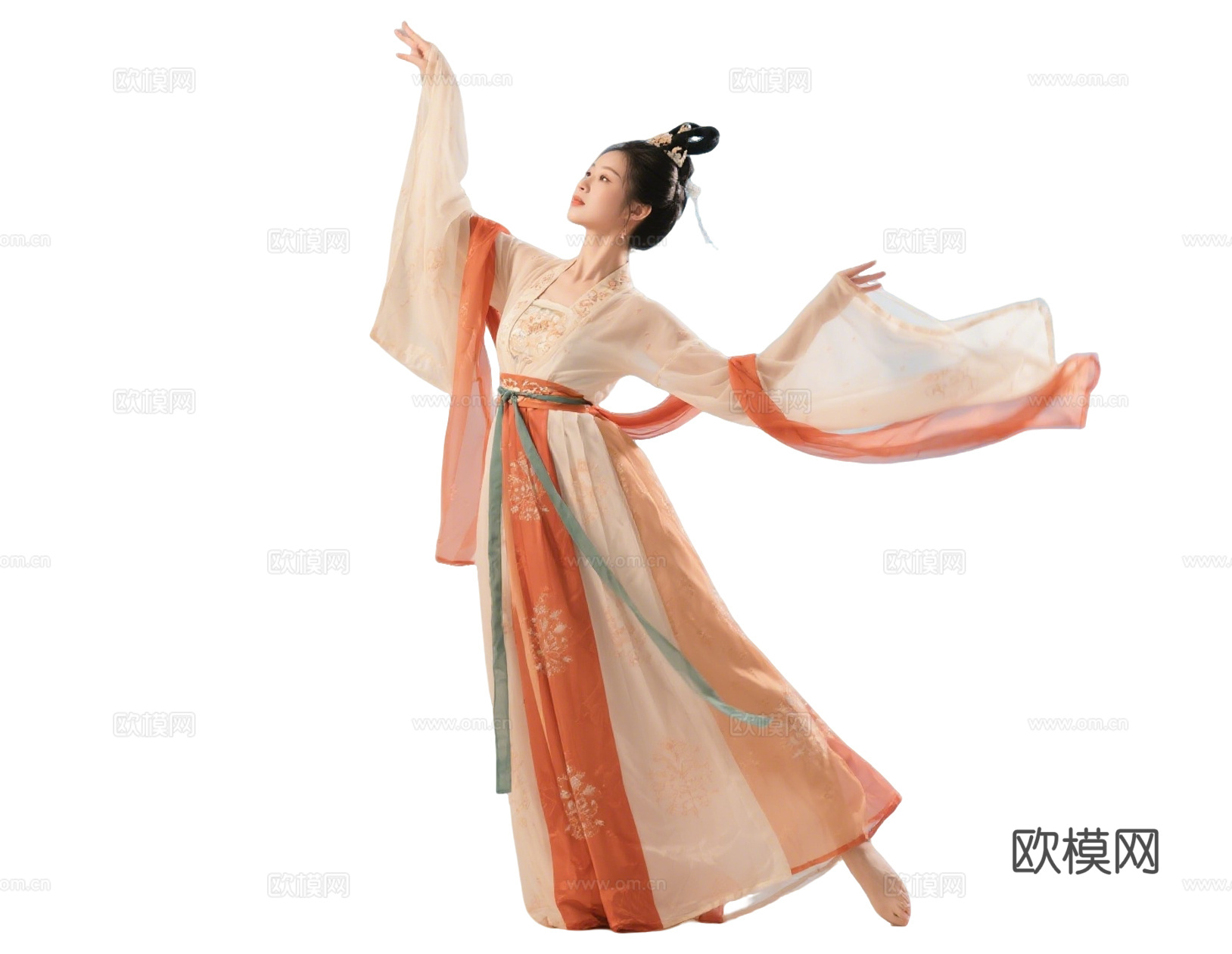 PS免抠舞蹈美女 古装美女 古典美人 古风美女 盛装舞蹈