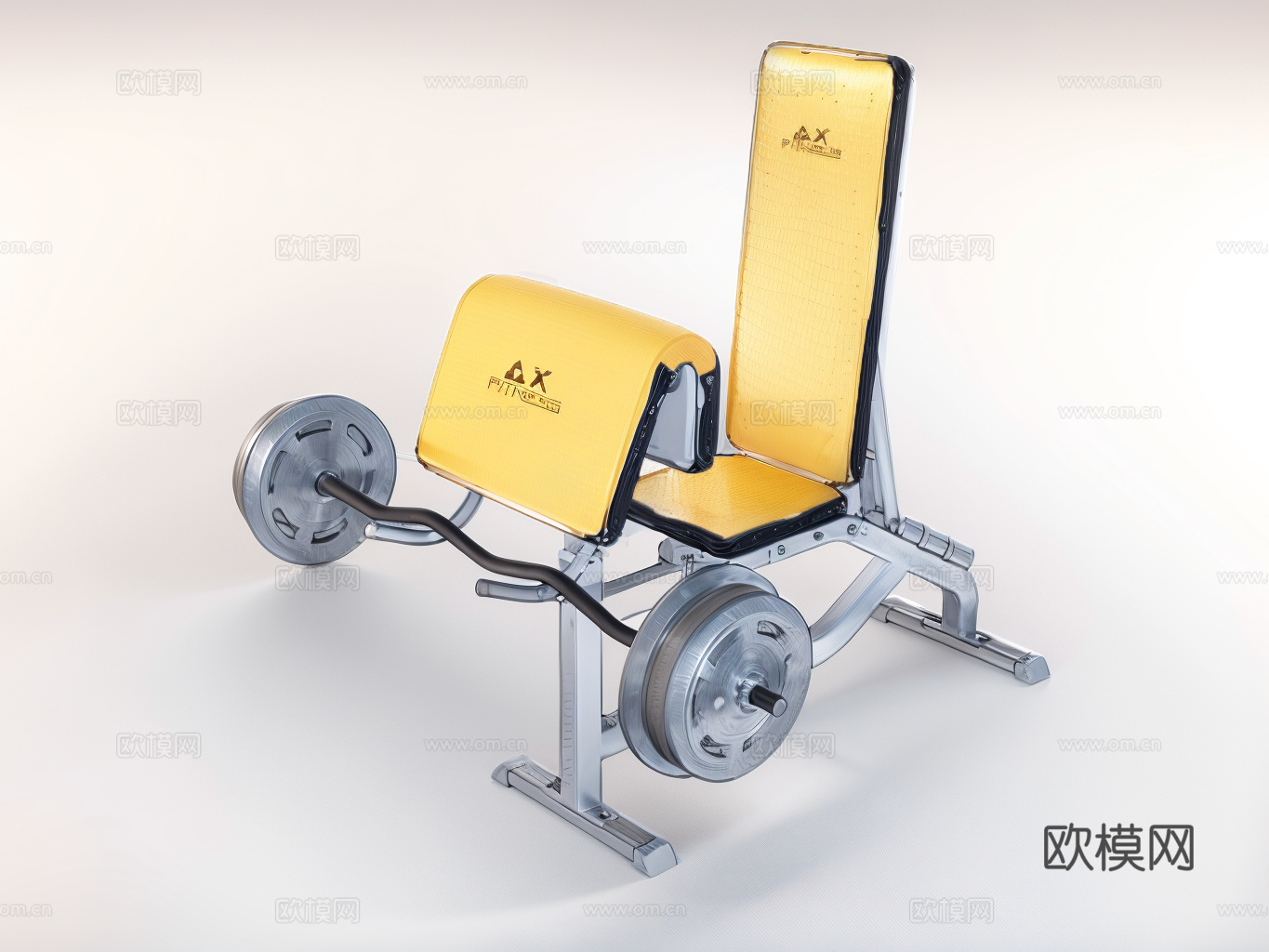 健身器材su模型