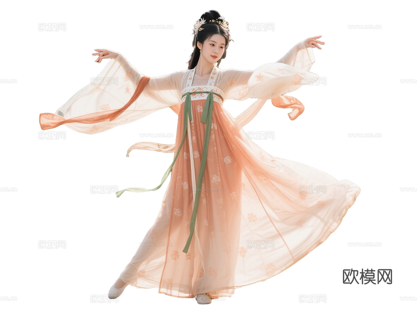 PS免抠舞蹈美女 古装美女 古典美人 古风美女 盛装舞蹈