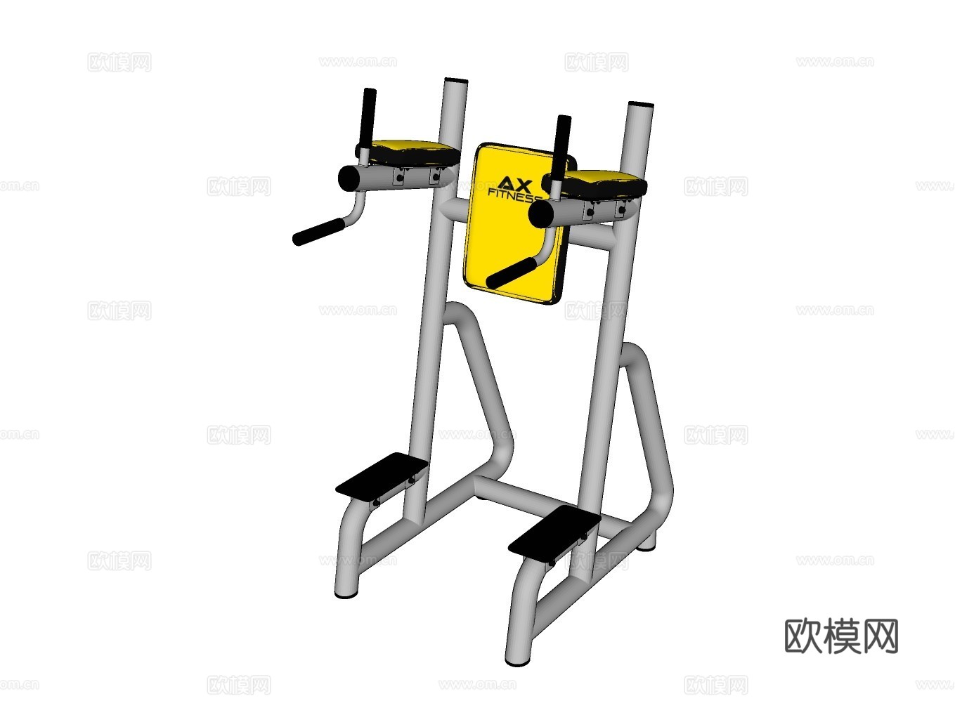 健身器材su模型