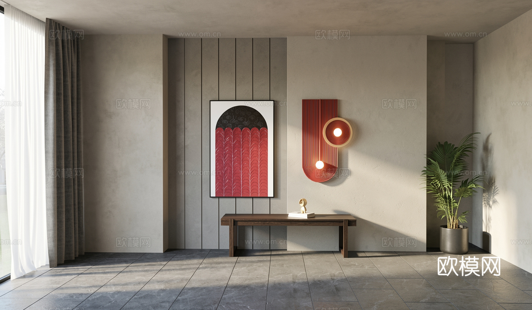 现代装饰品_摆件_雕塑  挂画su模型