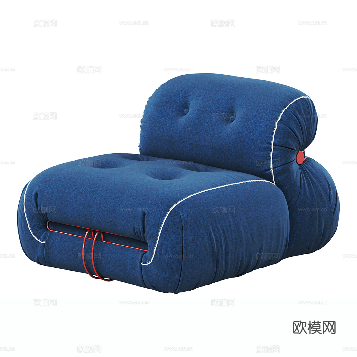 现代单人沙发 休闲椅su模型