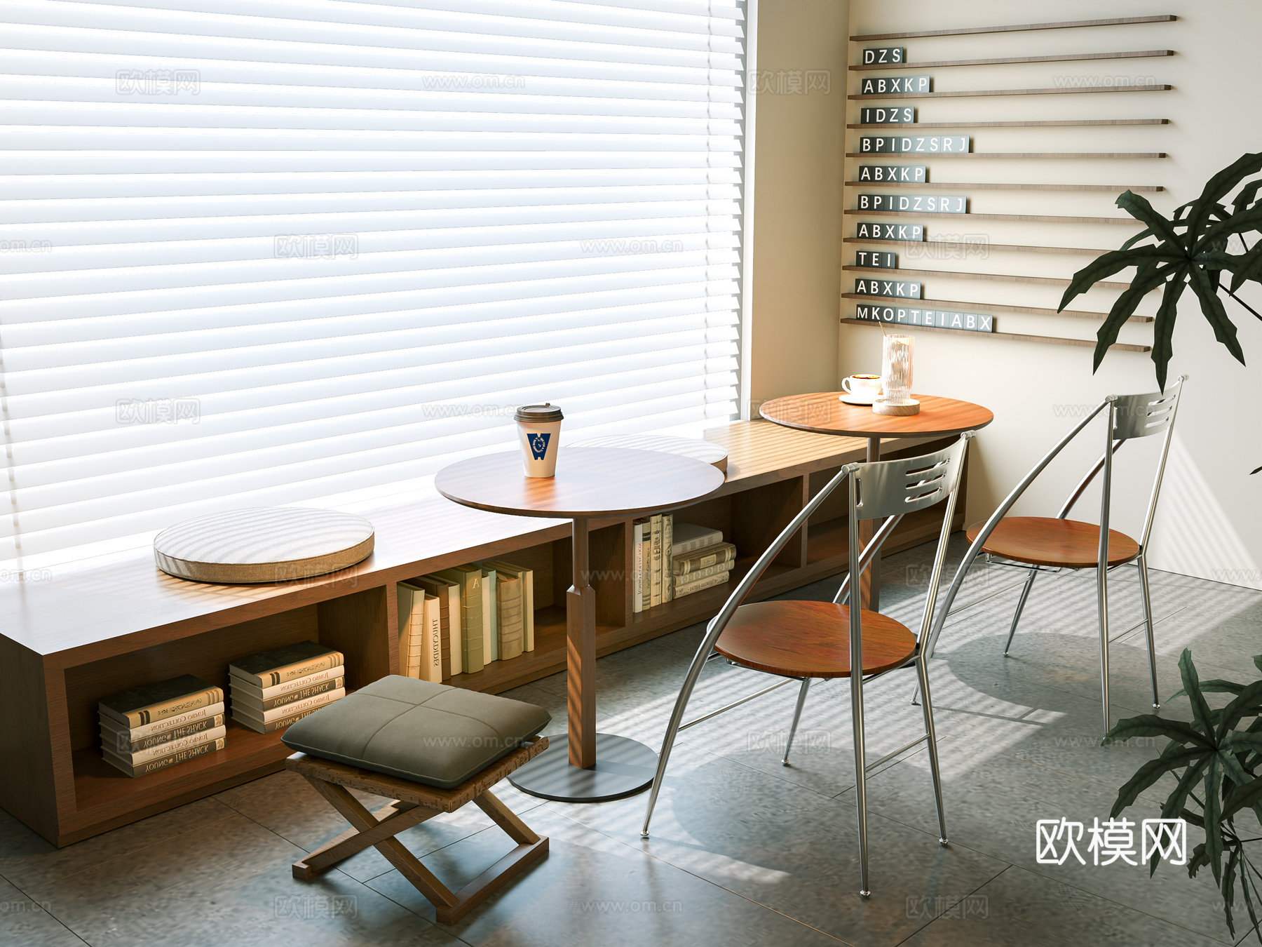 飘窗卡座沙发 咖啡卡座 餐厅卡座沙发 中古卡座沙发 咖啡厅卡su模型