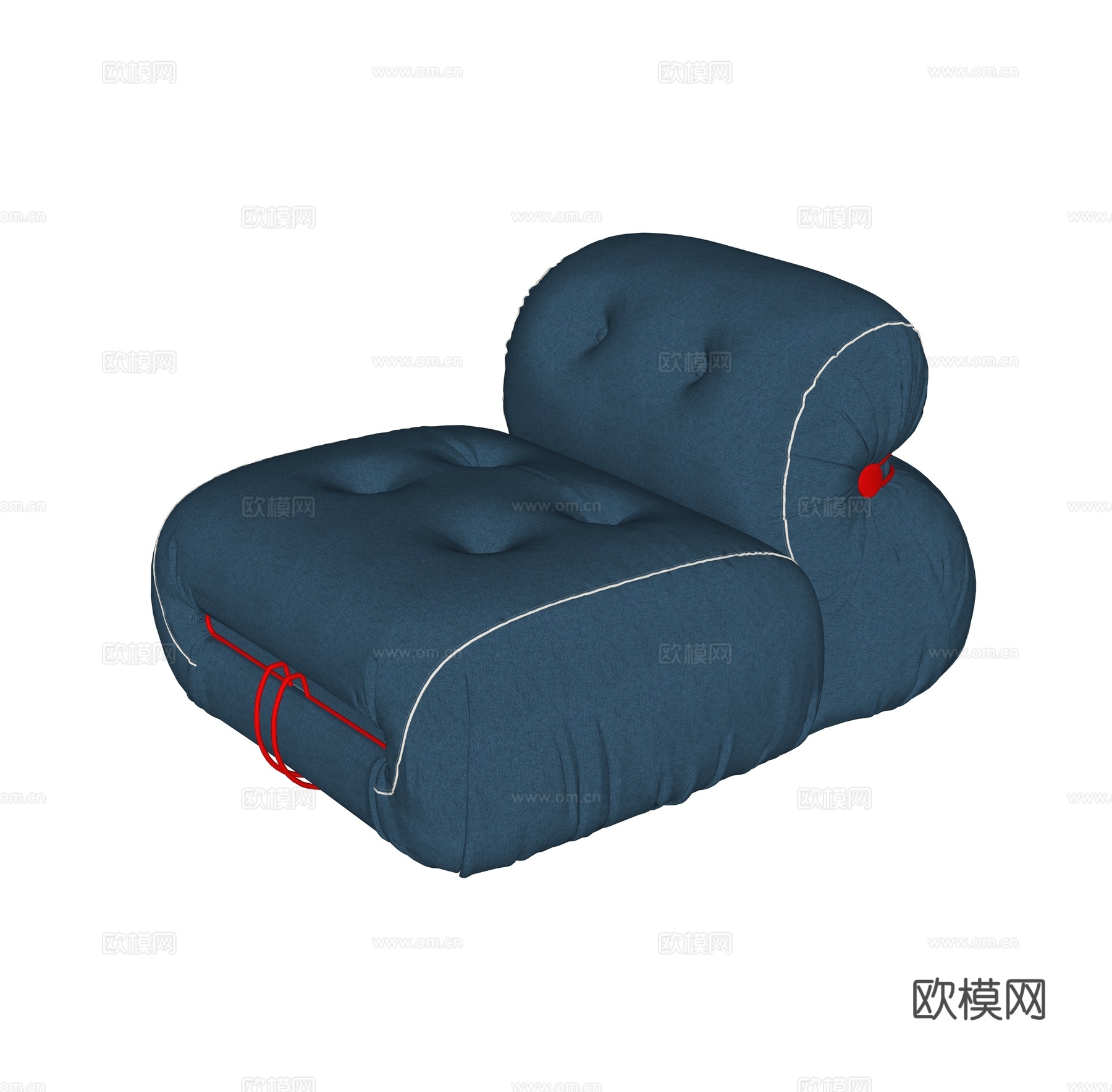 现代单人沙发 休闲椅su模型