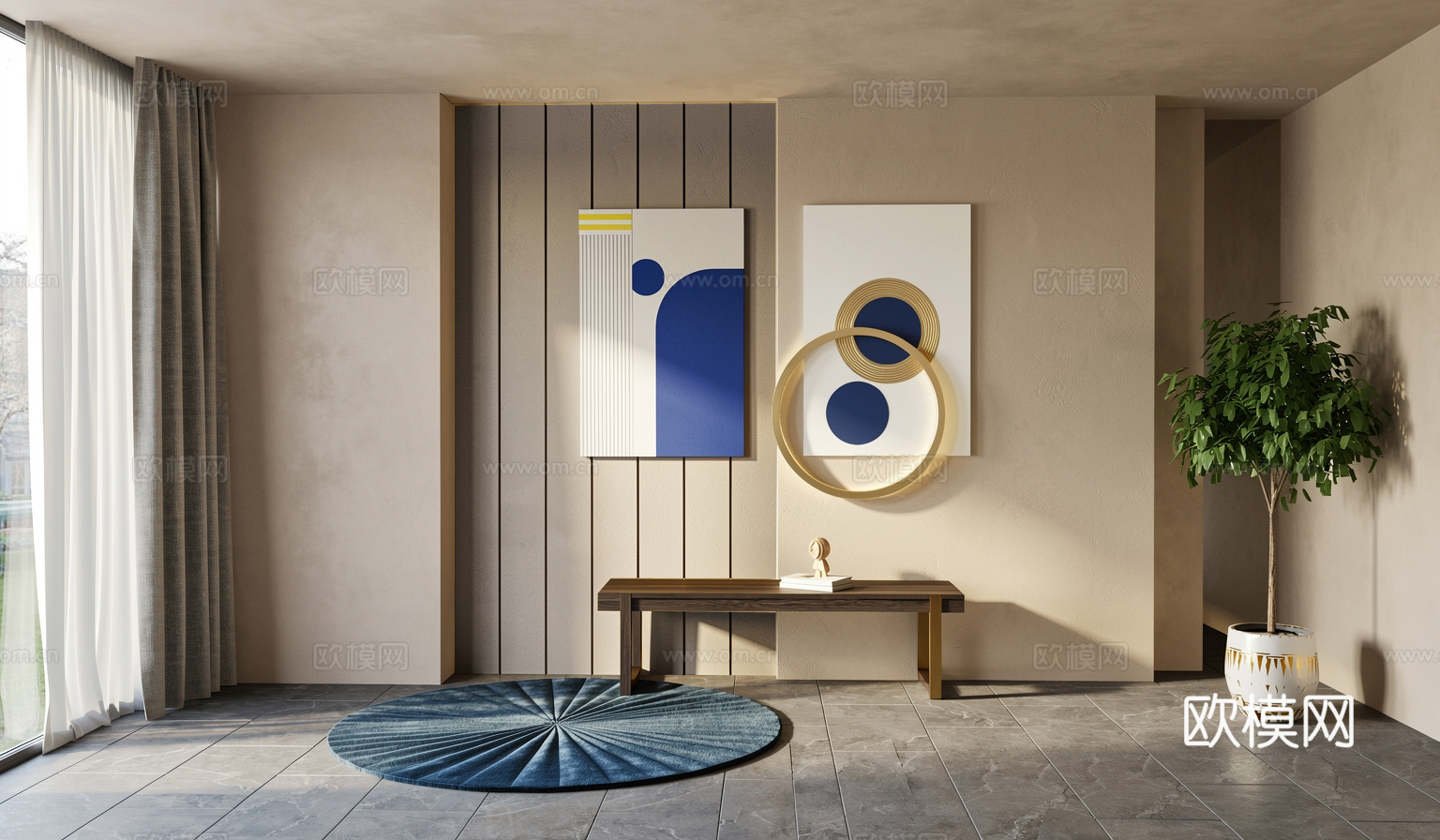 现代装饰品_摆件_雕塑  挂画su模型