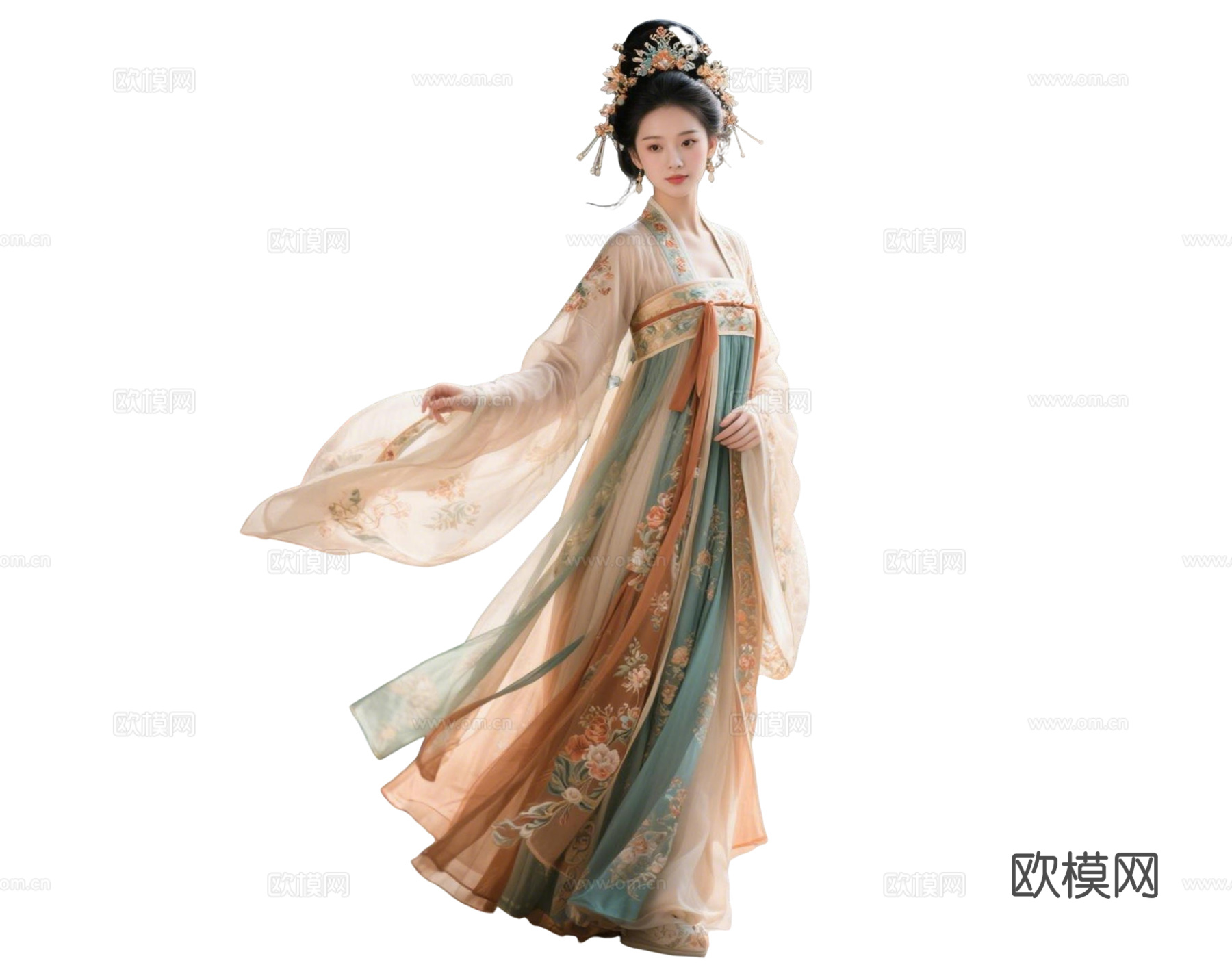 PS免抠古装人物 古装美女 古代优伶 古装戏子 古典美人