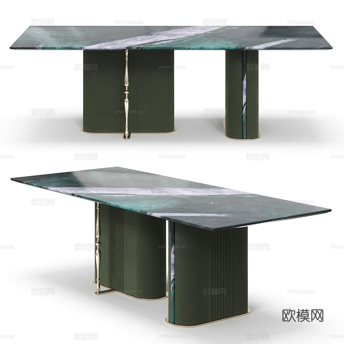 现代轻奢餐桌su模型