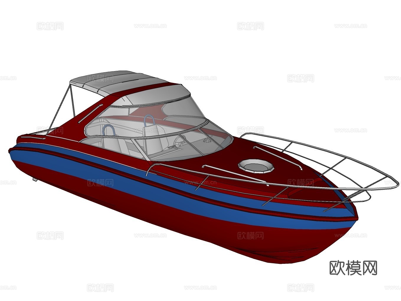 游艇su模型