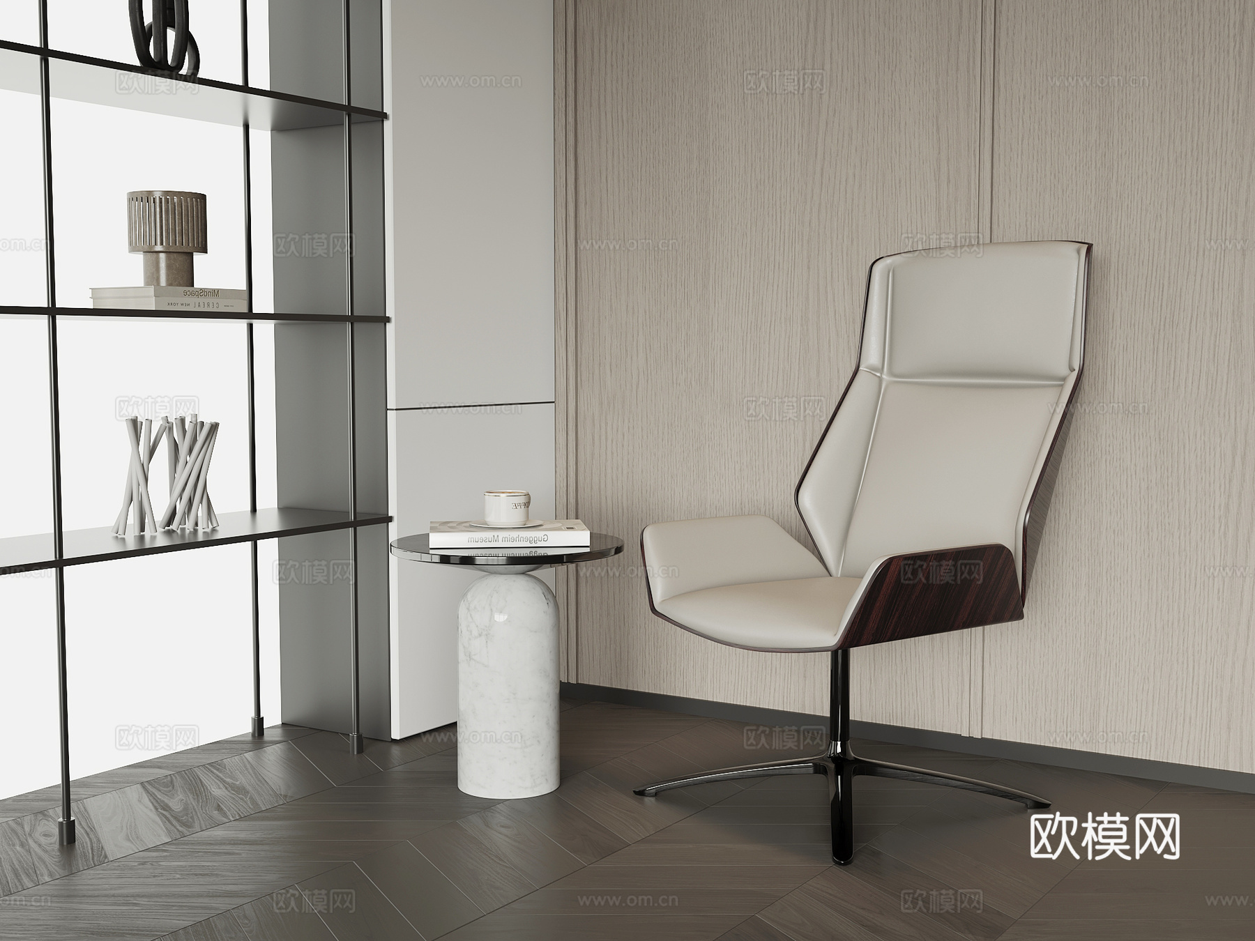 现代休闲椅su模型