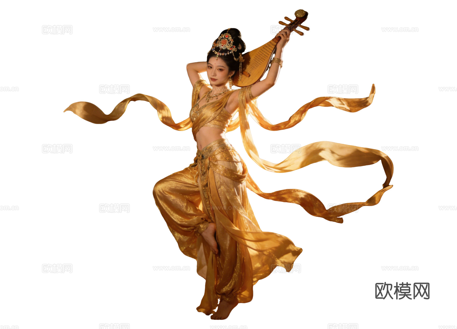 PS免抠敦煌美女 敦煌舞蹈 古装美女 古典美人 跳舞
