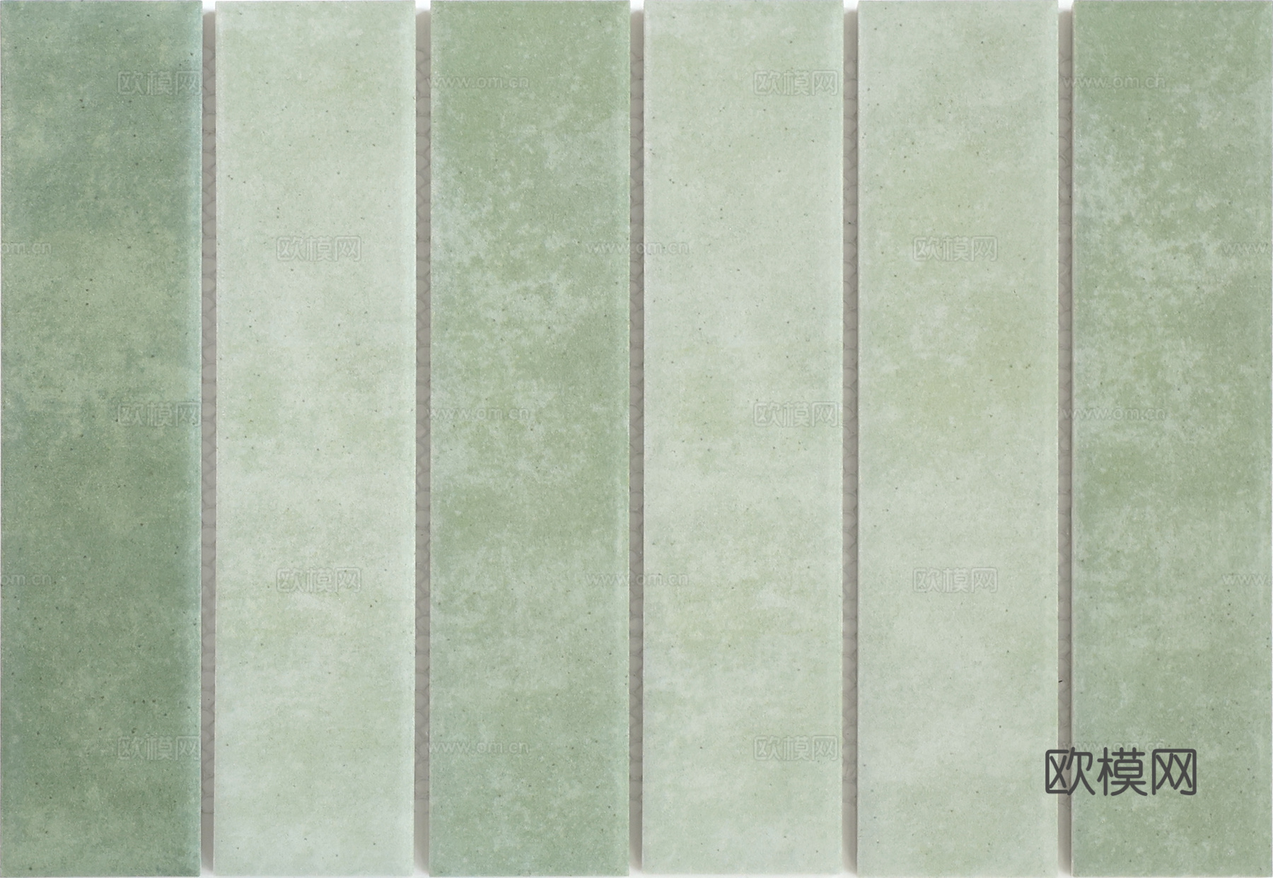 薄荷绿长条手工砖 复古哑光水泥砖 半银行卡宽瓷砖 高清无缝贴