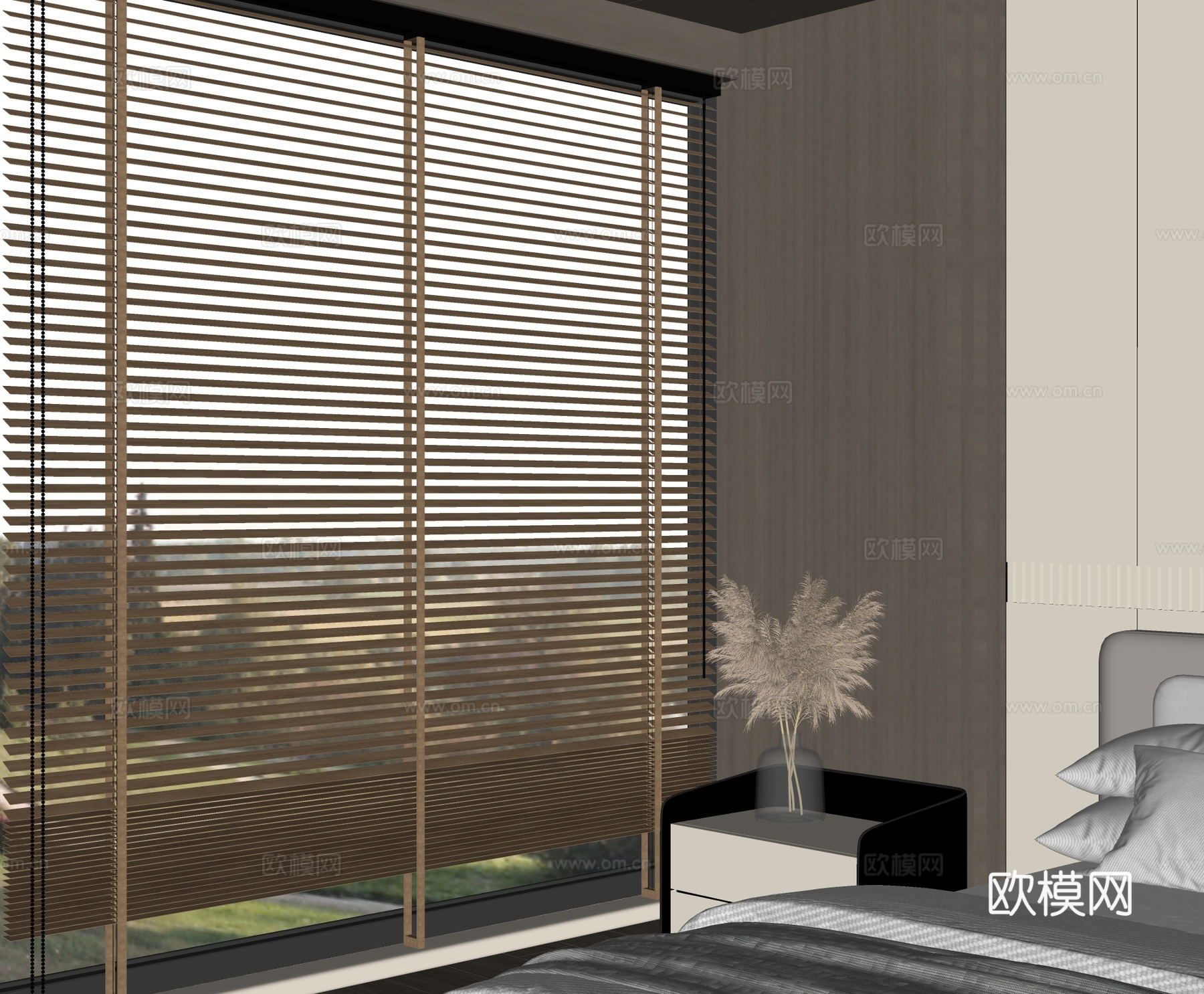 现代卷帘su模型