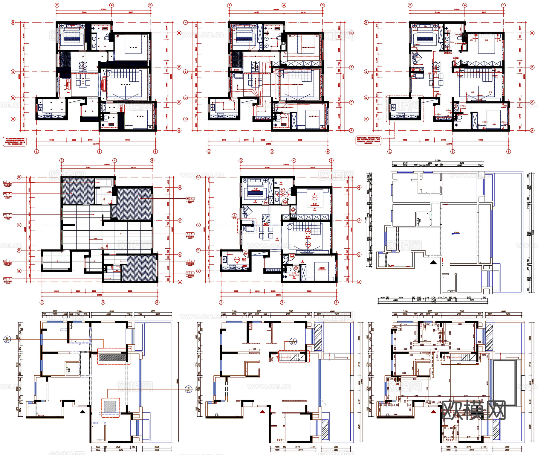 制图模板平面图CAD素材图库cad施工图