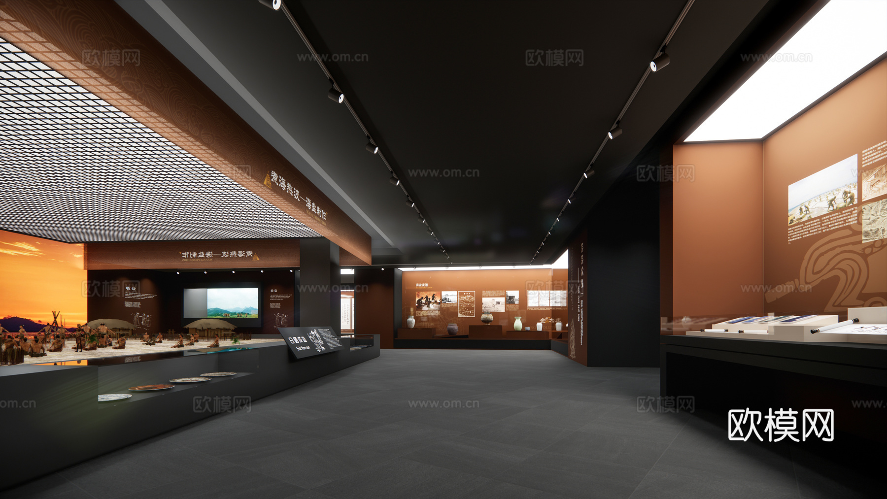 现代博物馆su模型