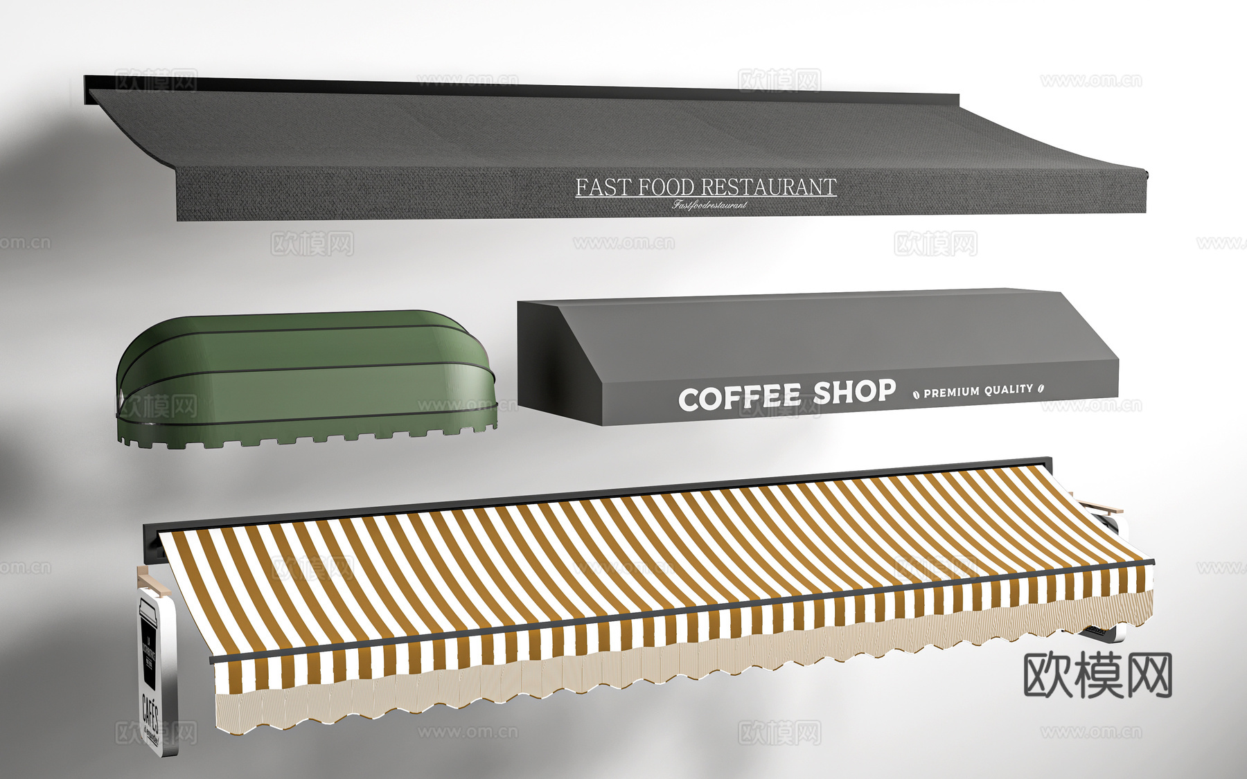 现代伸缩雨棚 户外遮阳棚 户外雨棚 雨打su模型