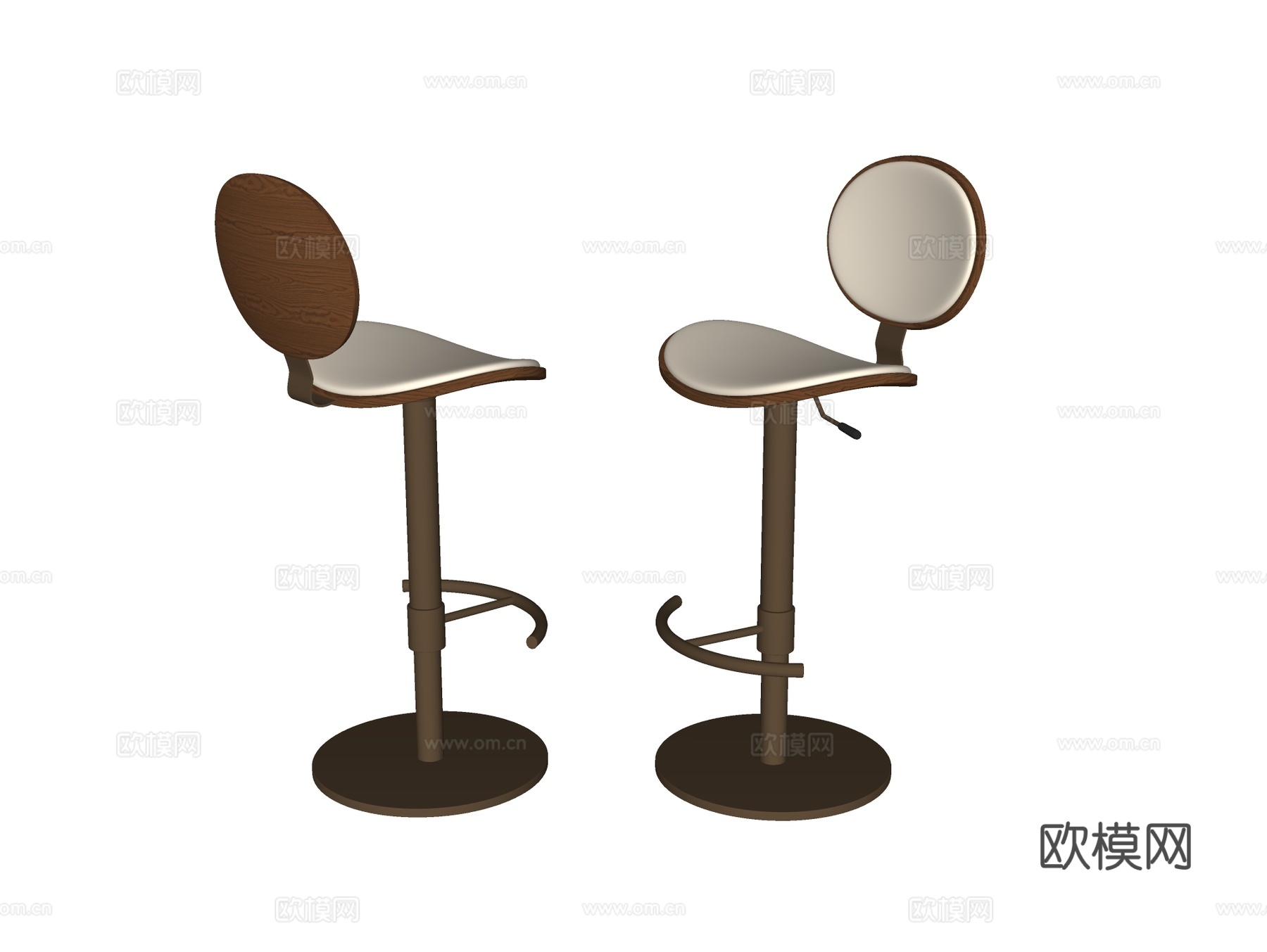 现代吧椅su模型