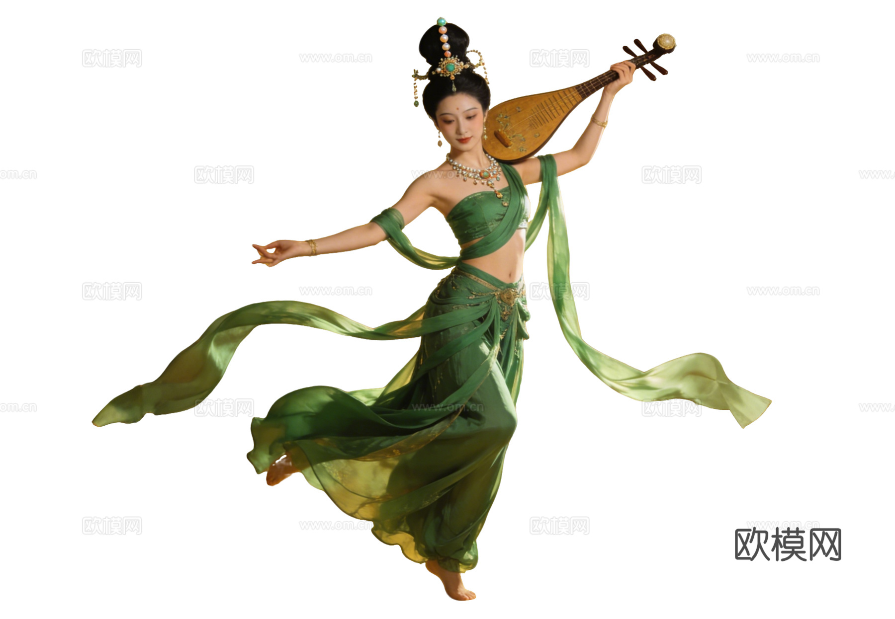 PS免抠敦煌美女 敦煌舞蹈 古装美女 古典美人 跳舞