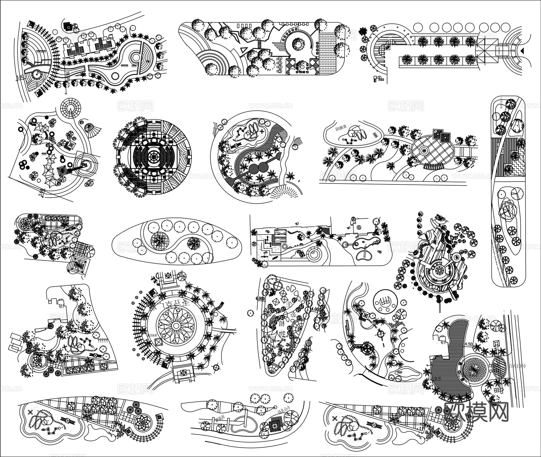 别墅造景户外庭院造景阳台造景室内小景cad施工图下载（渲染图3）