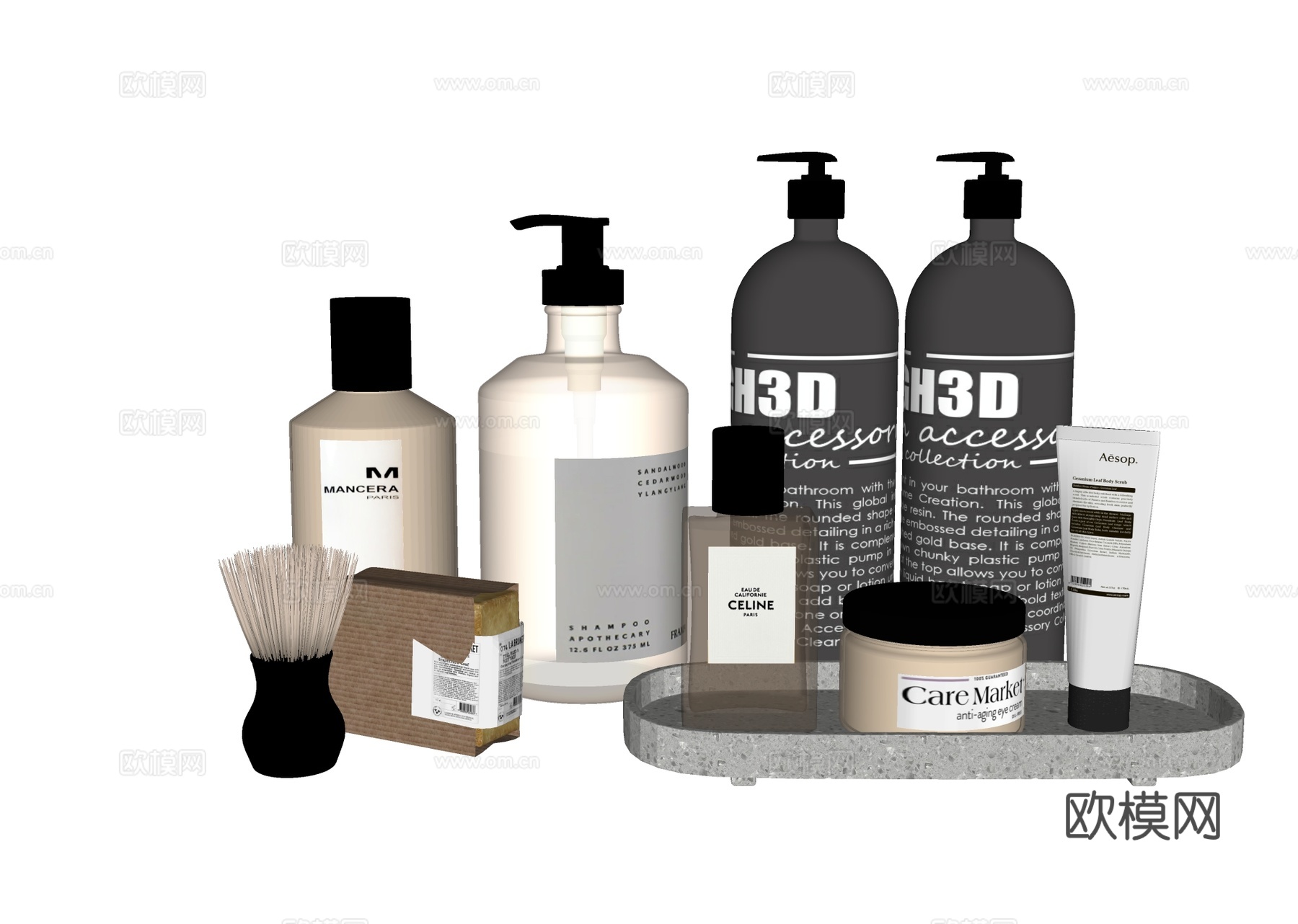 现代洗涤日用化妆品su模型