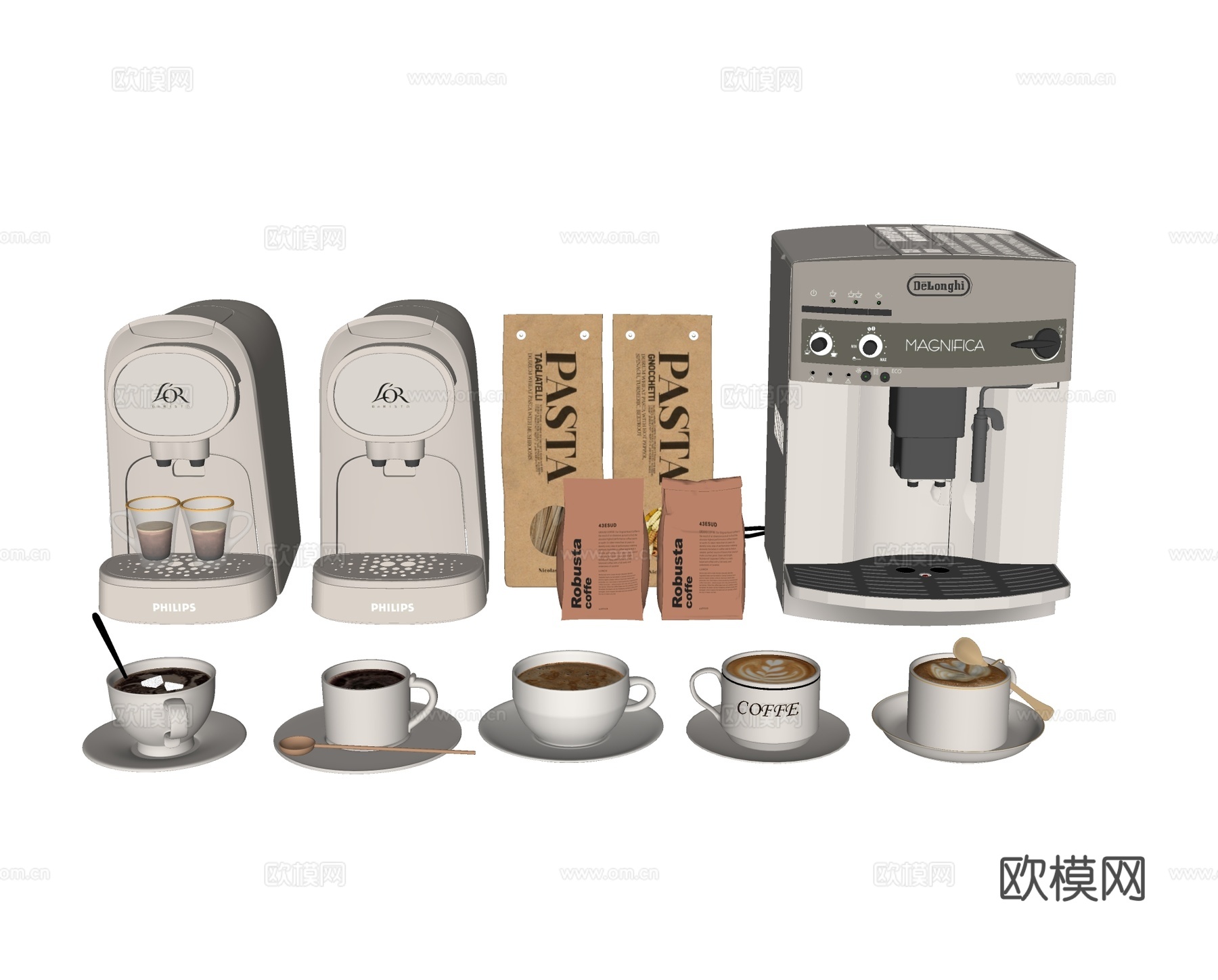 现代咖啡机su模型