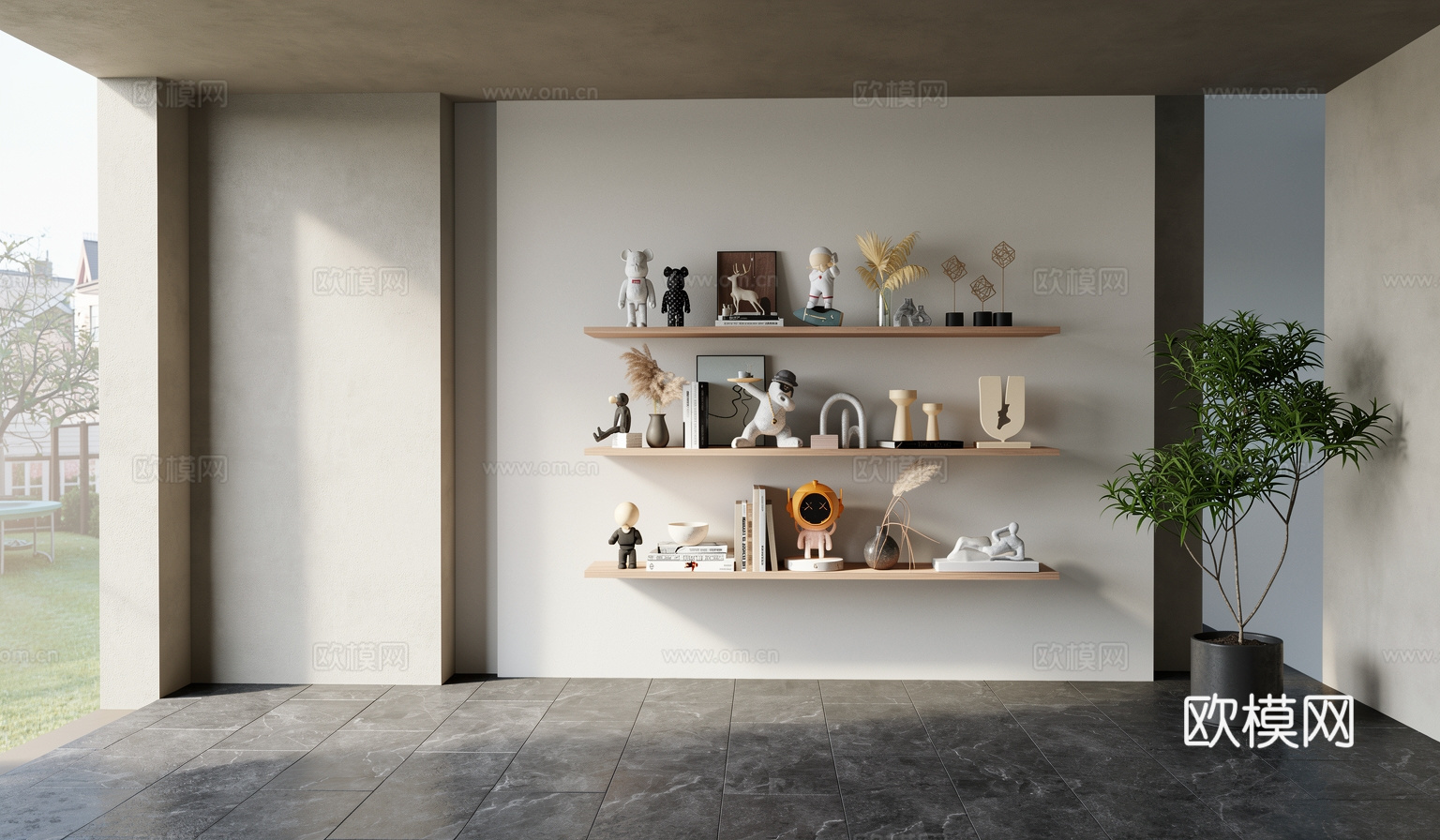 现代饰品摆件su模型