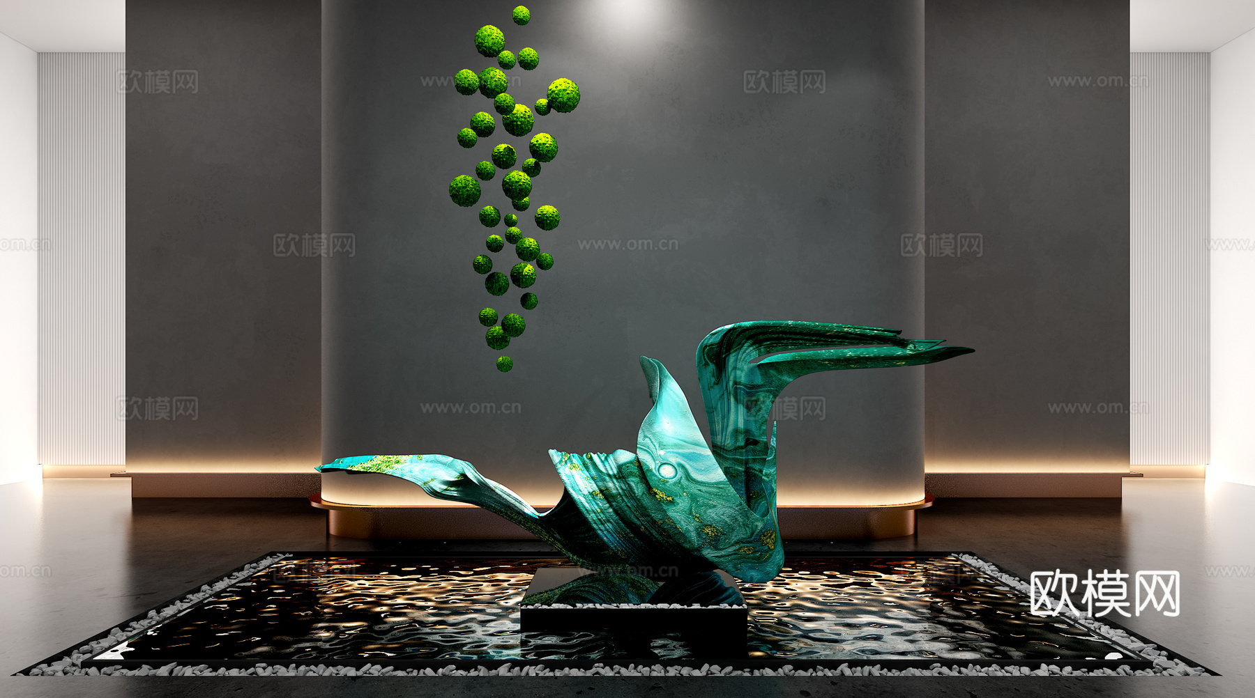 现代抽象艺术装置 3d模型3d模型下载