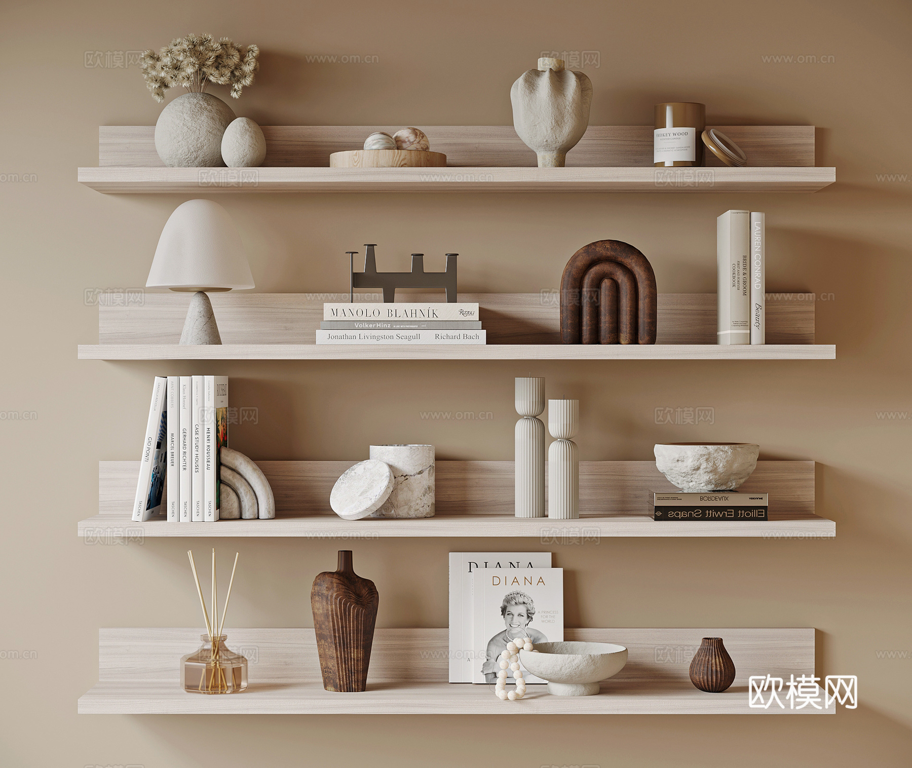 现代装饰品摆件su模型